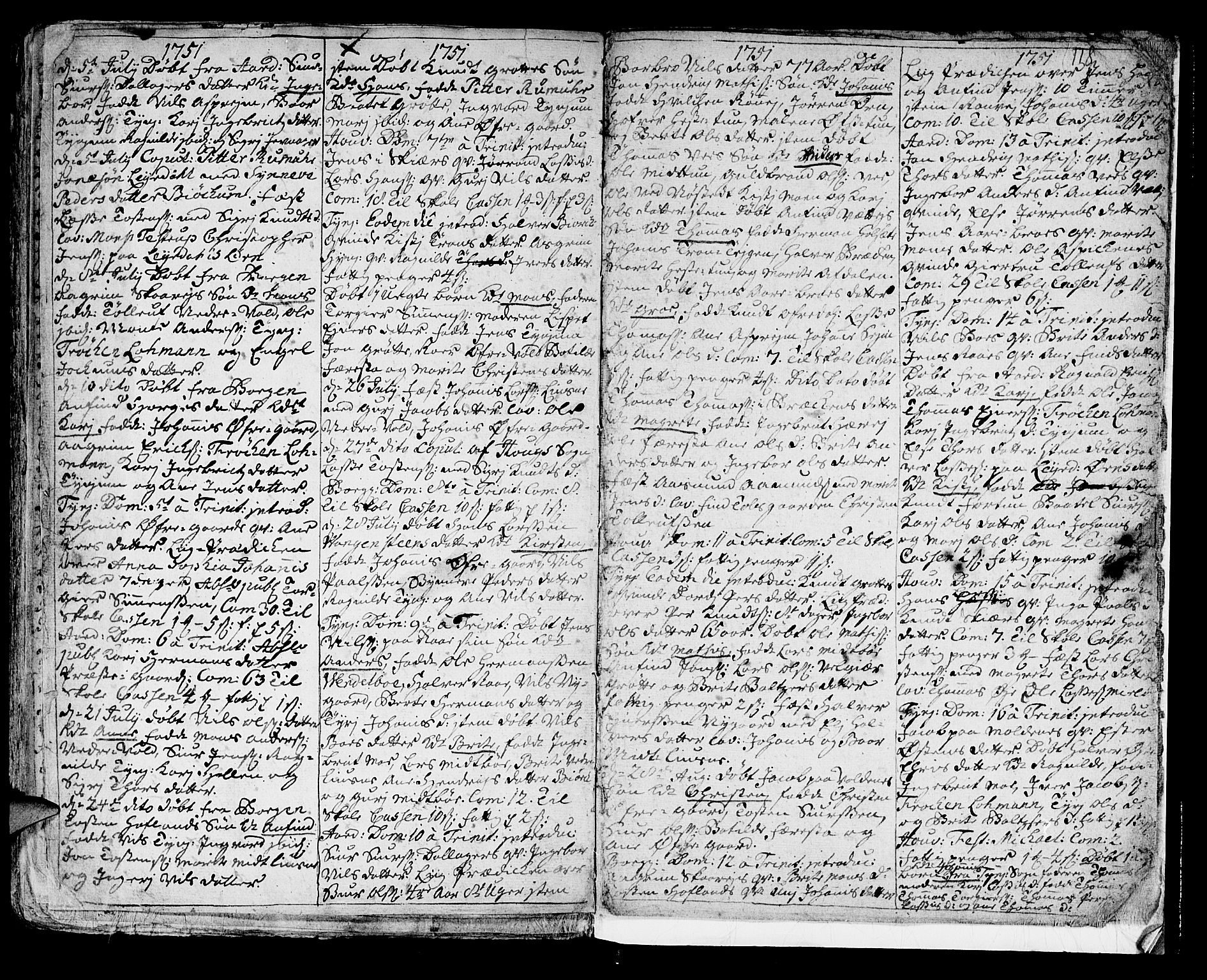 Lærdal sokneprestembete, AV/SAB-A-81201: Parish register (official) no. A 1, 1711-1752, p. 118