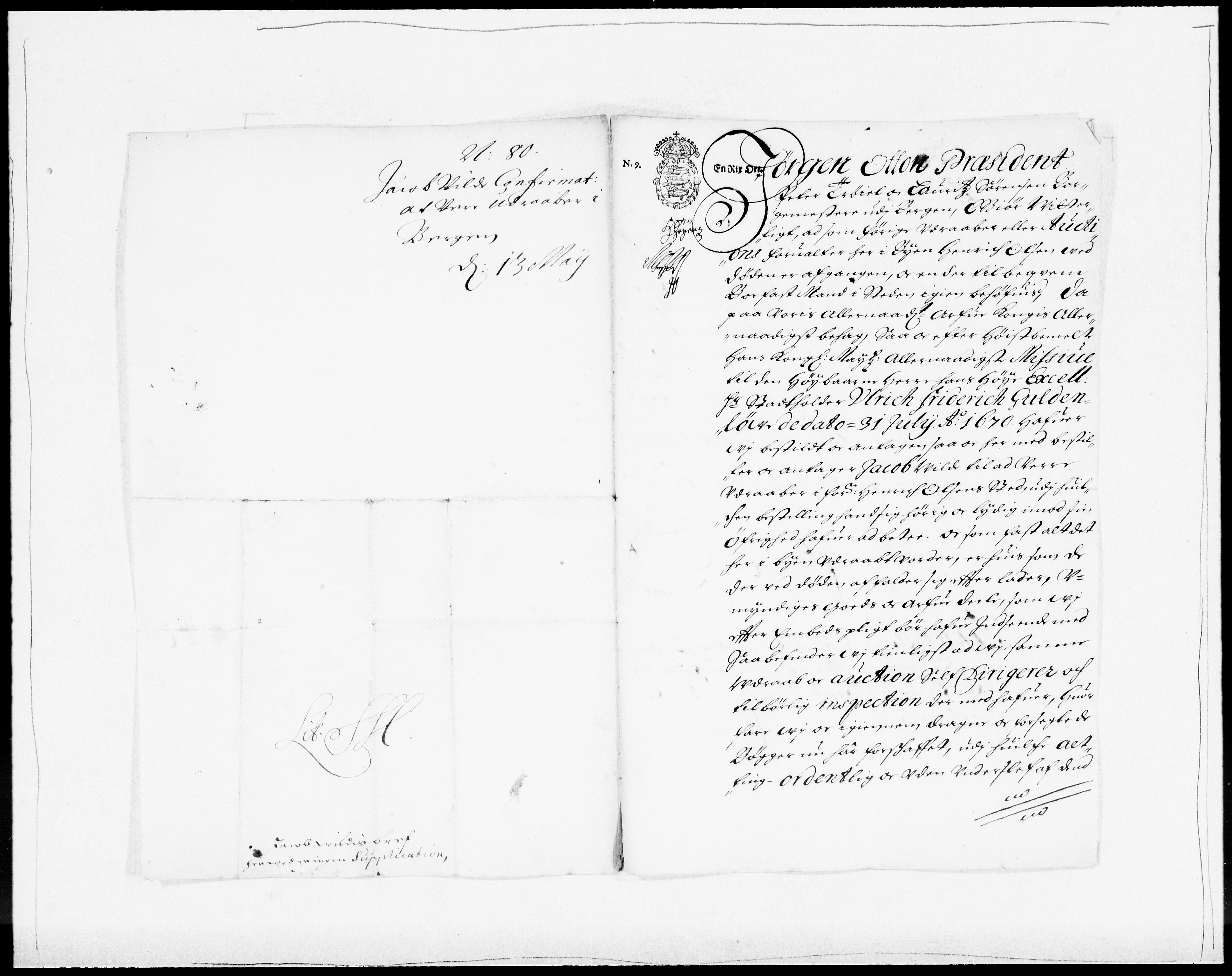 Danske Kanselli 1572-1799, AV/RA-EA-3023/F/Fc/Fcc/Fcca/L0032: Norske innlegg 1572-1799, 1674-1680, p. 362