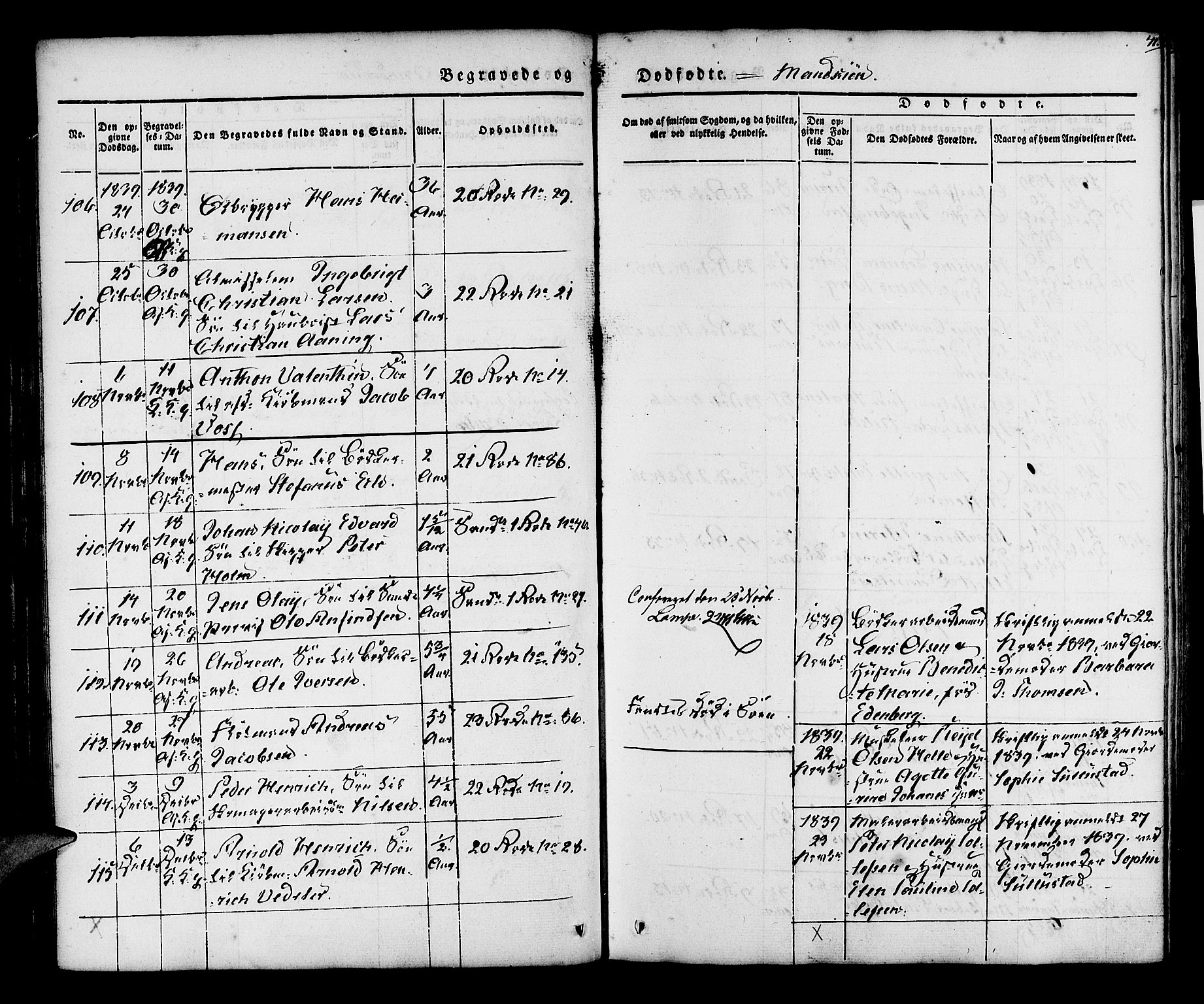 Korskirken sokneprestembete, AV/SAB-A-76101/H/Hab: Parish register (copy) no. E 1, 1837-1851, p. 41