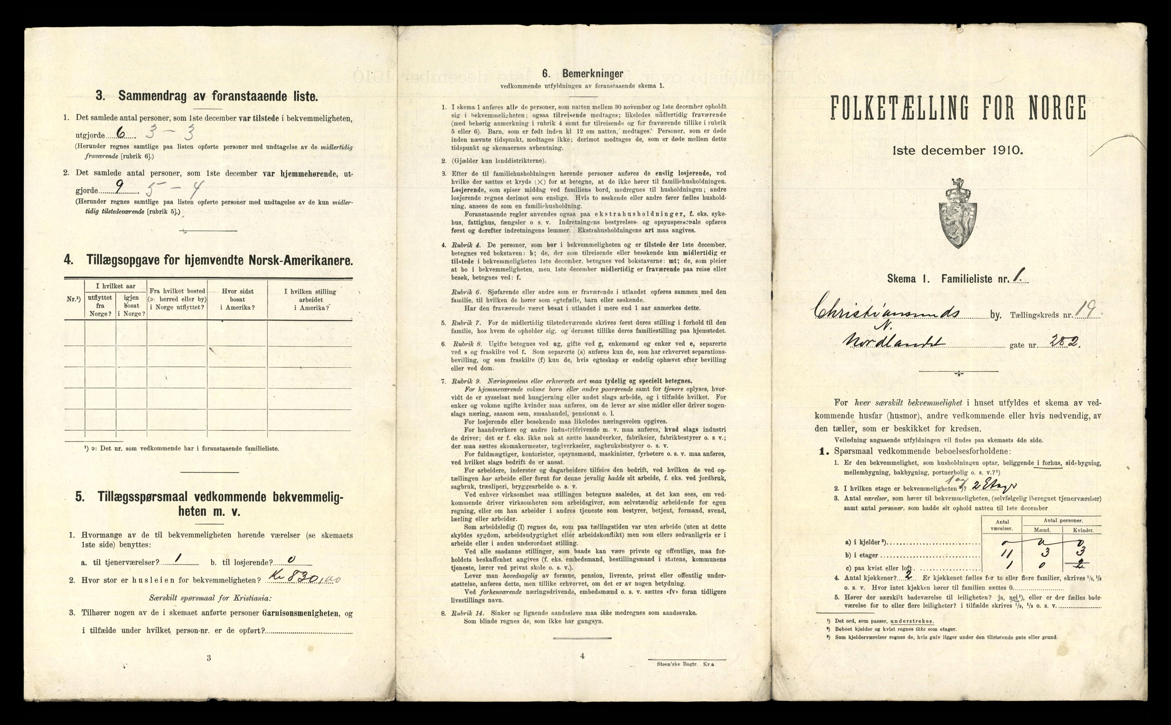 RA, 1910 census for Kristiansund, 1910, p. 6849