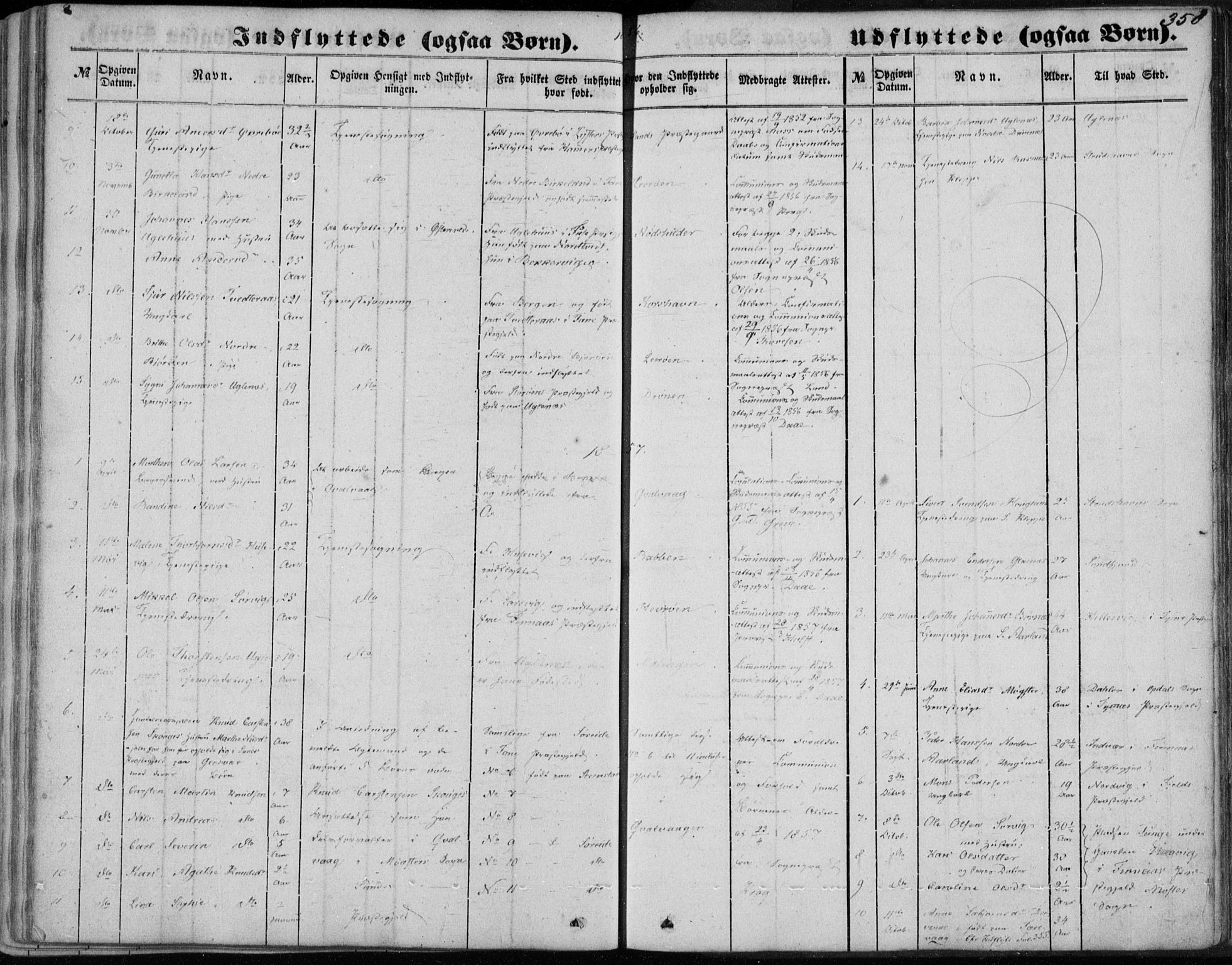 Sund sokneprestembete, AV/SAB-A-99930: Parish register (official) no. A 14, 1850-1866, p. 358