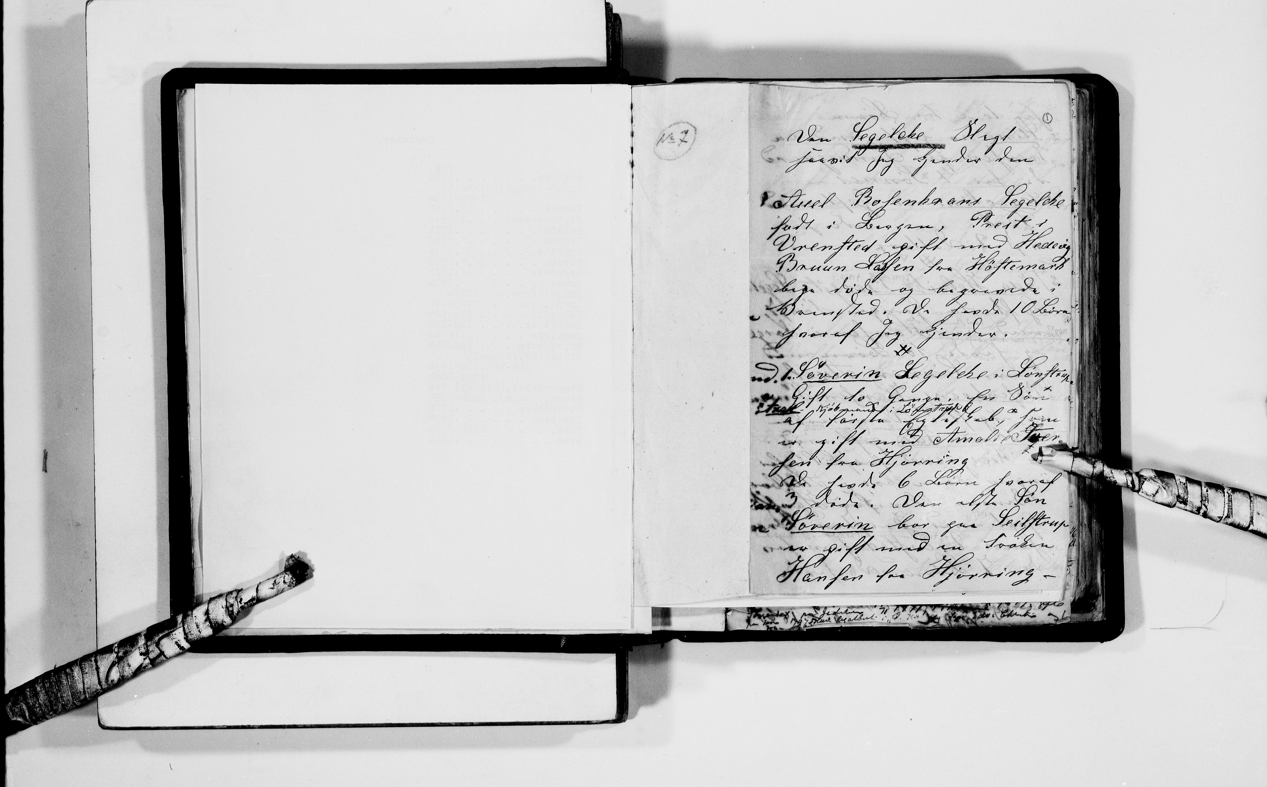 Lassens samlinger, AV/RA-PA-0051/F/Fb/L0053: Personalhistoriske og genealogiske opptegnelser: Segelcke - Steen, 1500-1907, p. 4