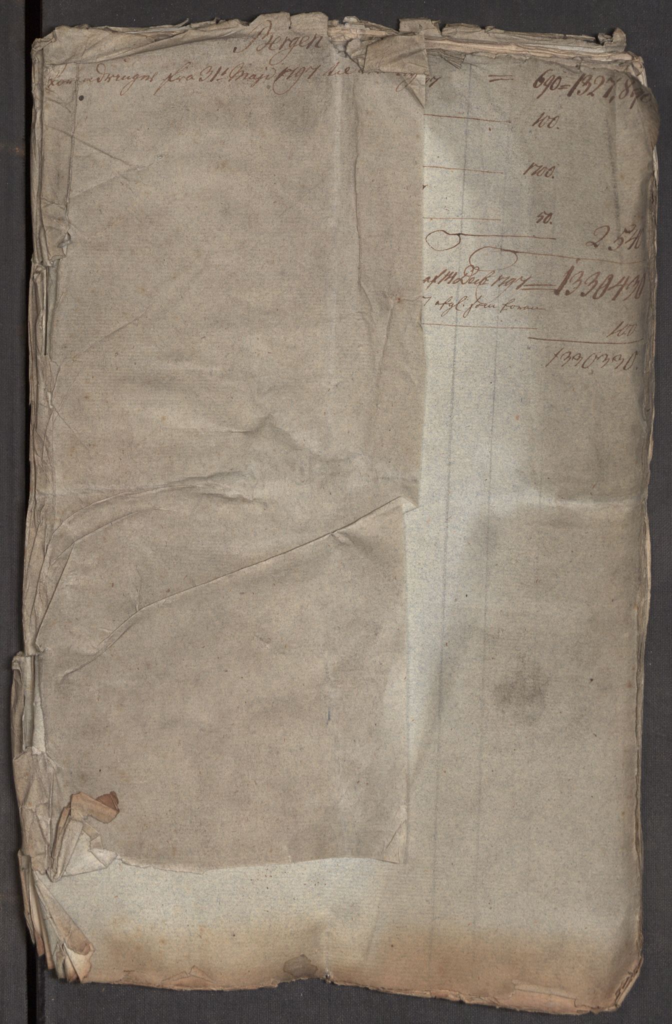Kommersekollegiet, Brannforsikringskontoret 1767-1814, AV/RA-EA-5458/F/Fa/L0005/0002: Bergen / Dokumenter, 1787-1797