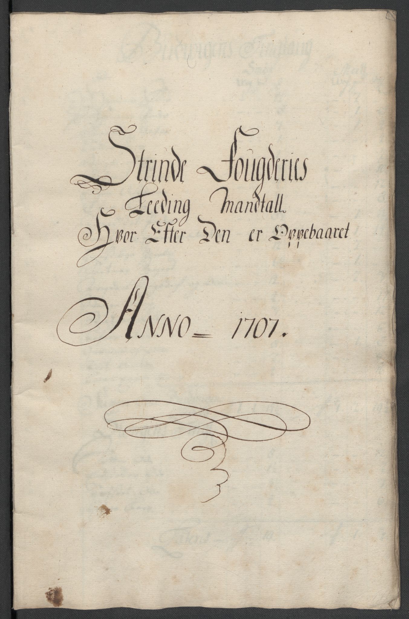 Rentekammeret inntil 1814, Reviderte regnskaper, Fogderegnskap, AV/RA-EA-4092/R61/L4110: Fogderegnskap Strinda og Selbu, 1707-1708, p. 134