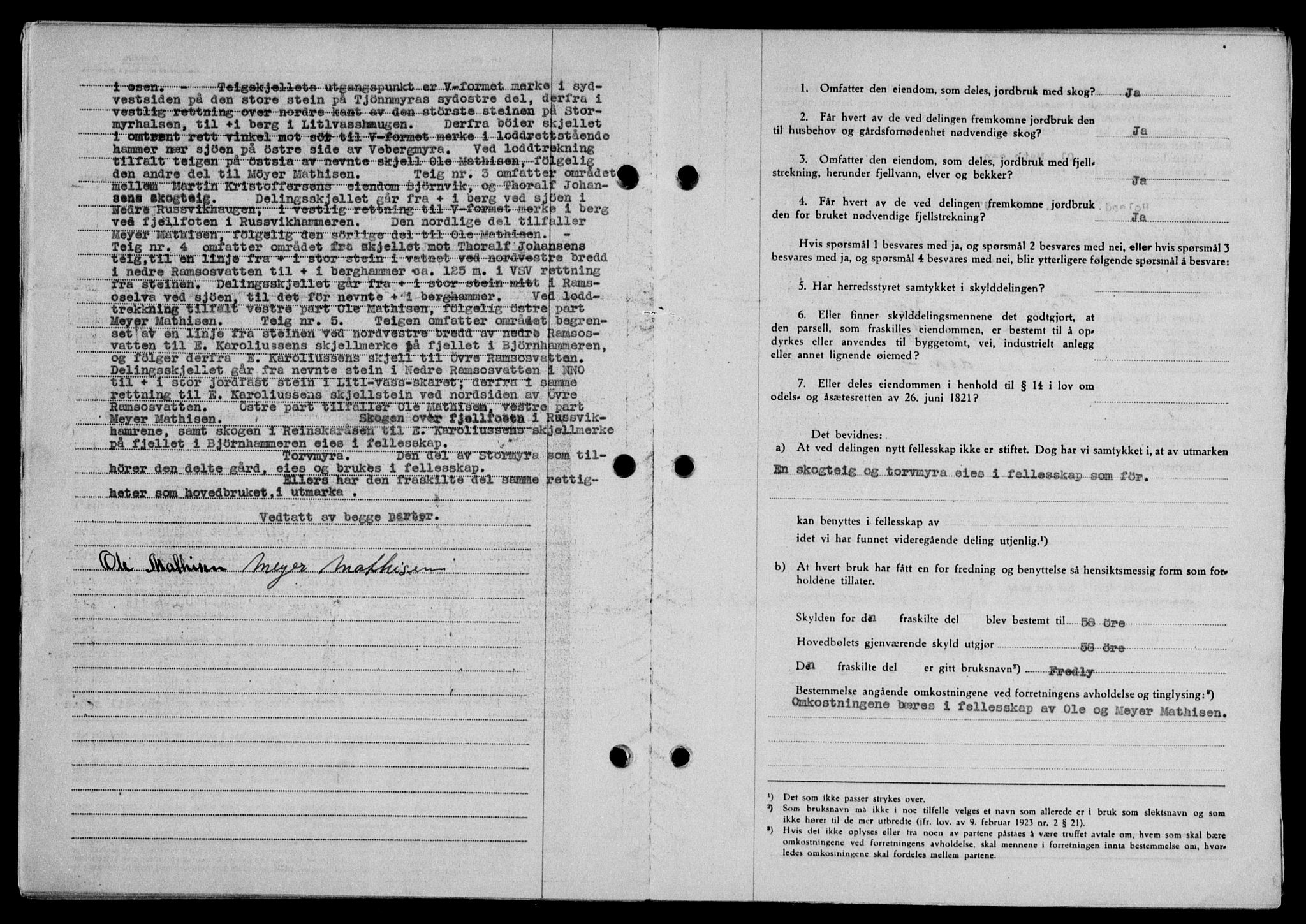Lofoten sorenskriveri, SAT/A-0017/1/2/2C/L0016a: Mortgage book no. 16a, 1947-1947, Diary no: : 793/1947