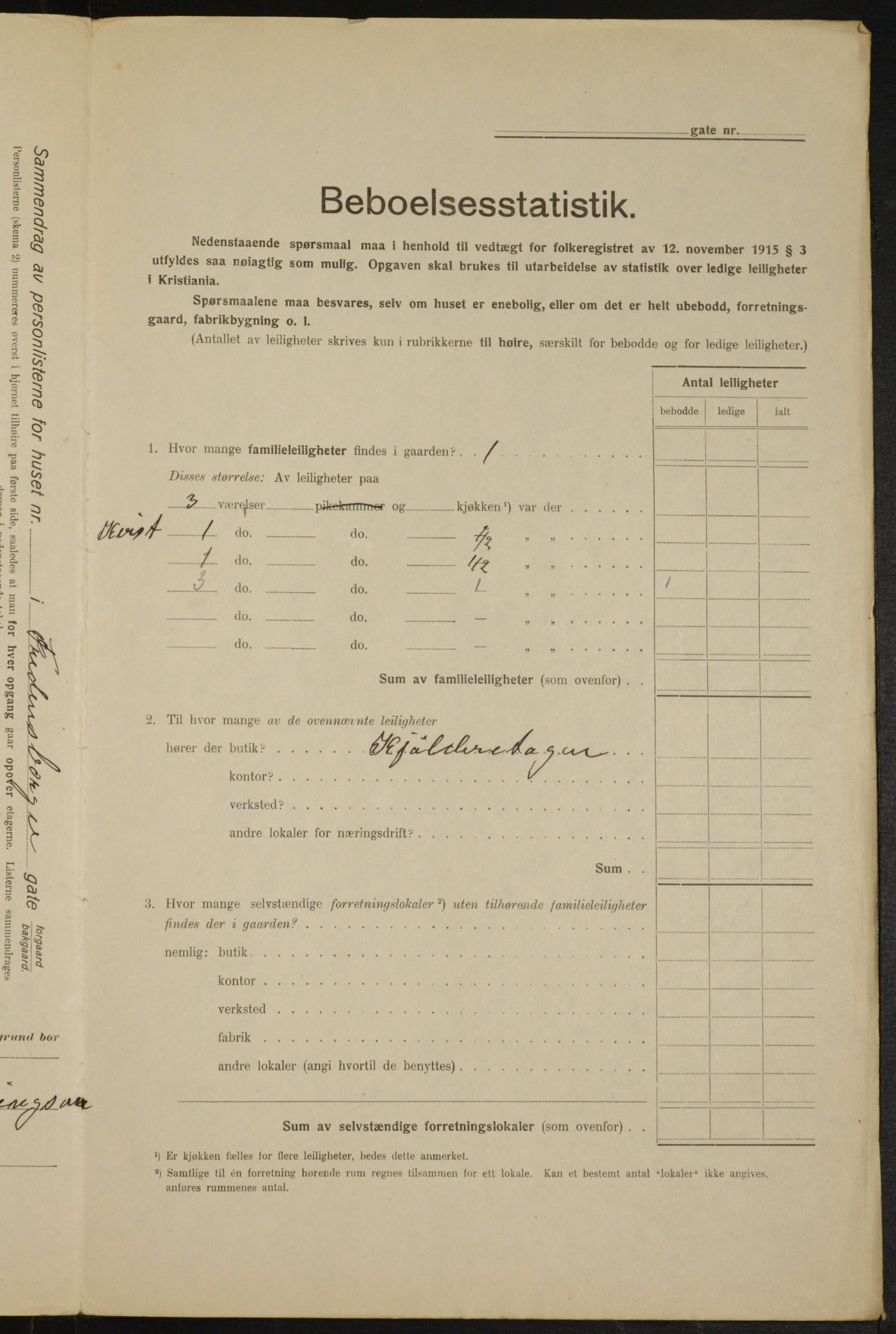 OBA, Municipal Census 1916 for Kristiania, 1916, p. 25890