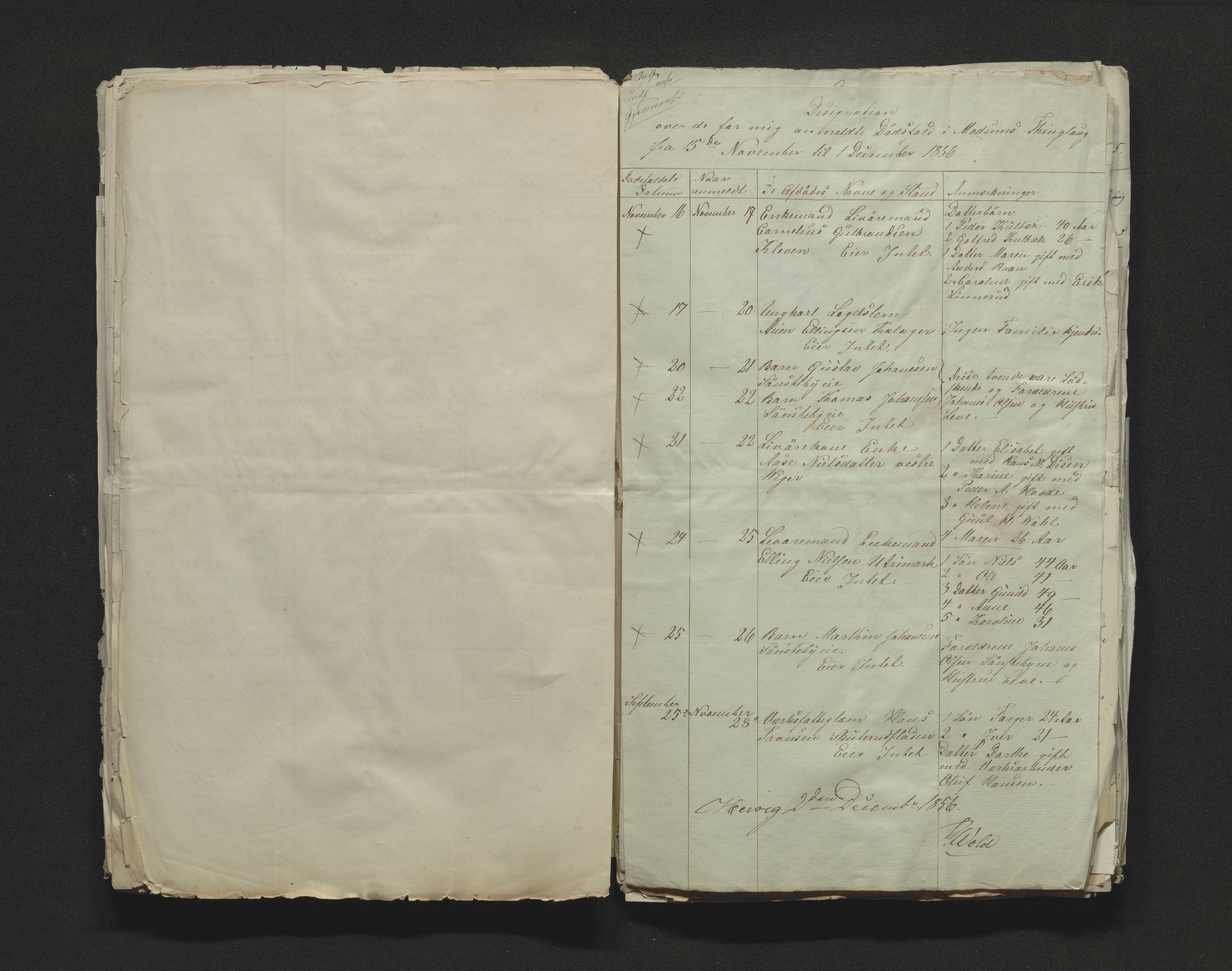 Eiker, Modum og Sigdal sorenskriveri, AV/SAKO-A-123/H/Ha/Hab/L0009: Dødsfallsmeldinger, 1854-1857, p. 326