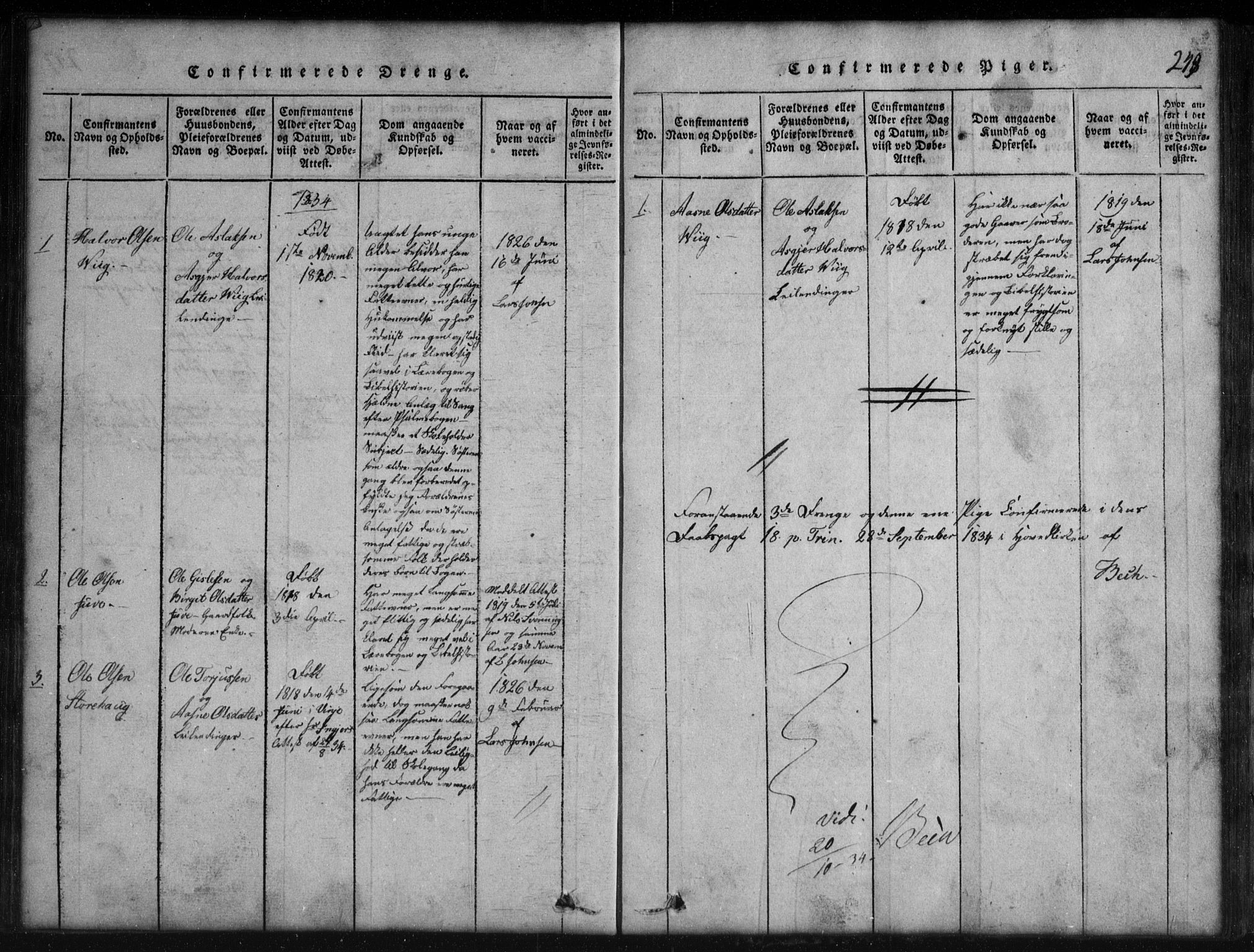Rauland kirkebøker, SAKO/A-292/G/Gb/L0001: Parish register (copy) no. II 1, 1815-1886, p. 248