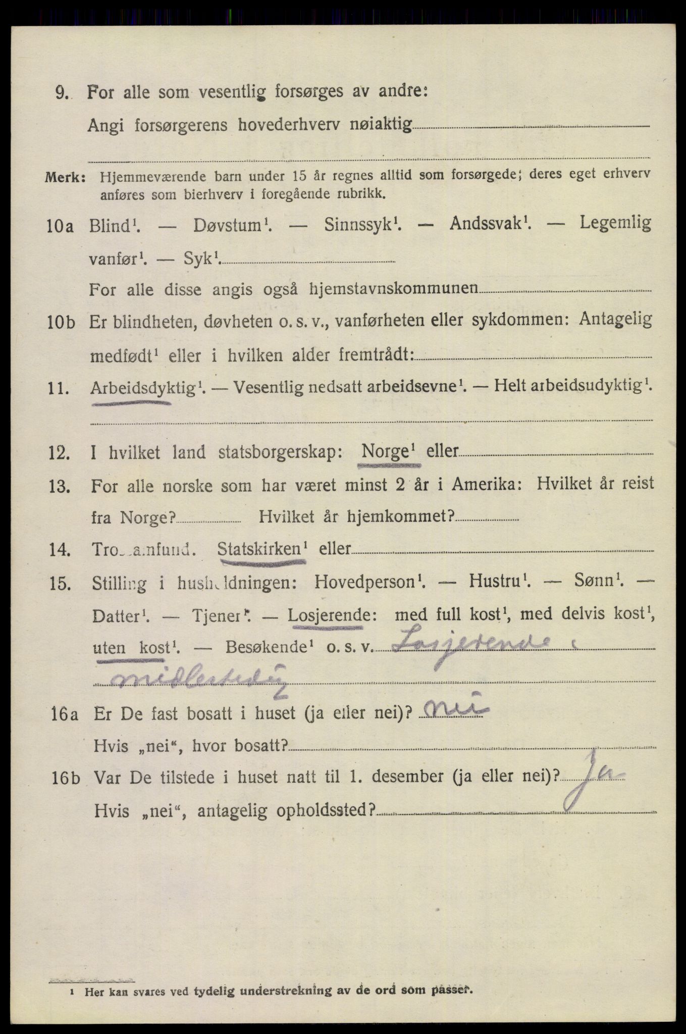 SAKO, 1920 census for Eidanger, 1920, p. 5907