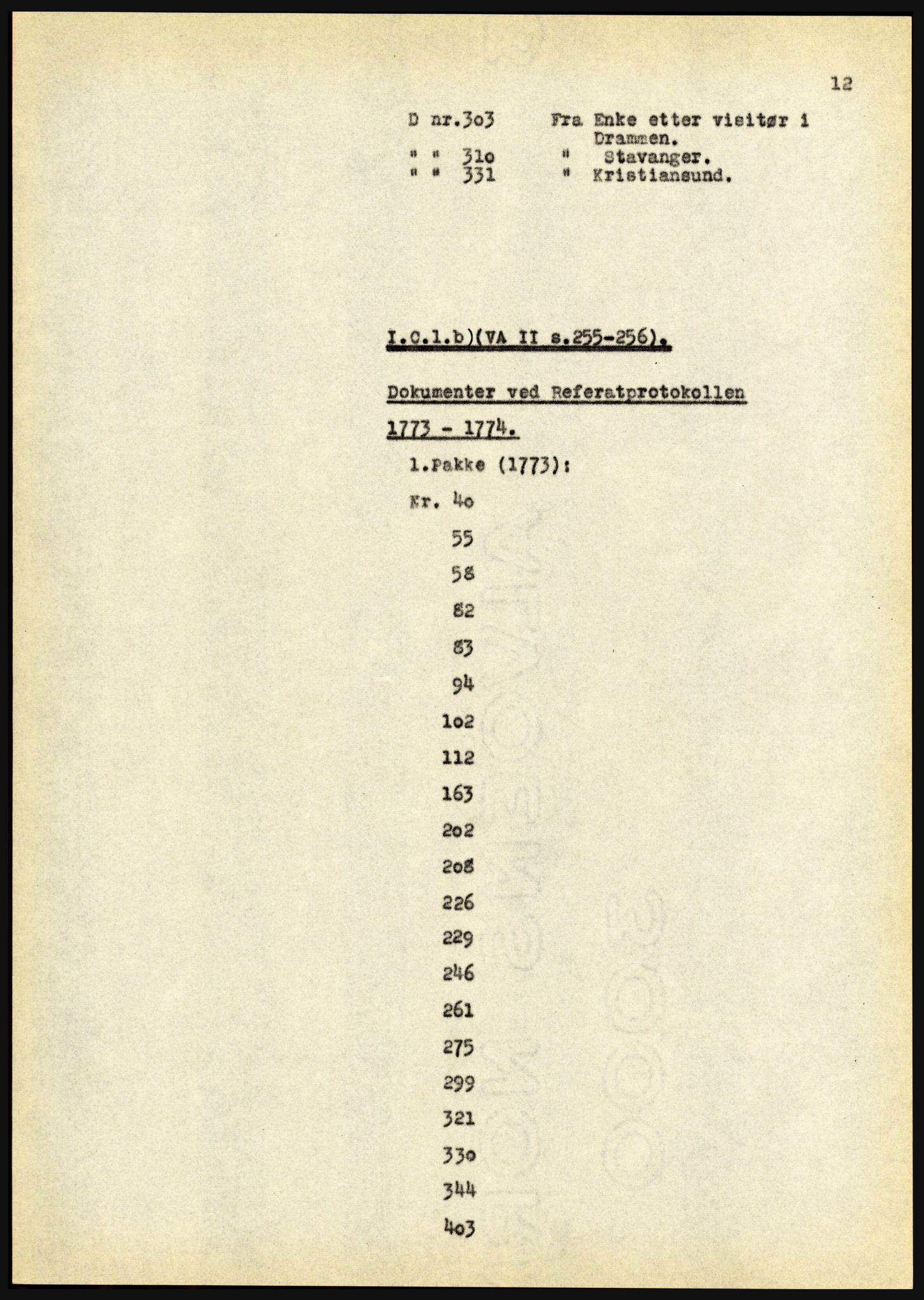 Riksarkivet, Seksjon for eldre arkiv og spesialsamlinger, AV/RA-EA-6797/H/Ha, 1953, p. 12
