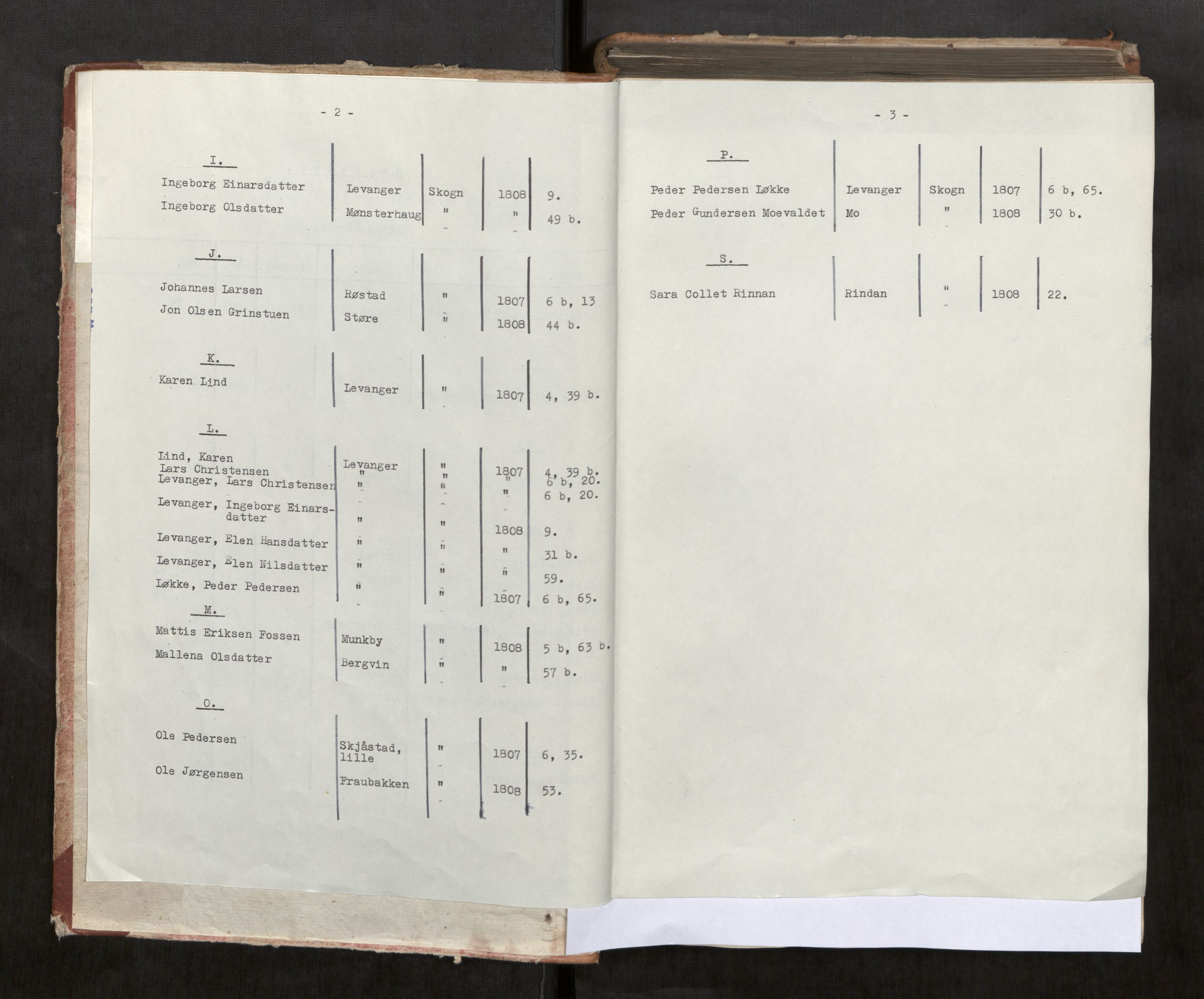 Stjør- og Verdal sorenskriveri, AV/SAT-A-4167/1/3/3A/L0022: Skifteprotokoll 17, 1807-1808