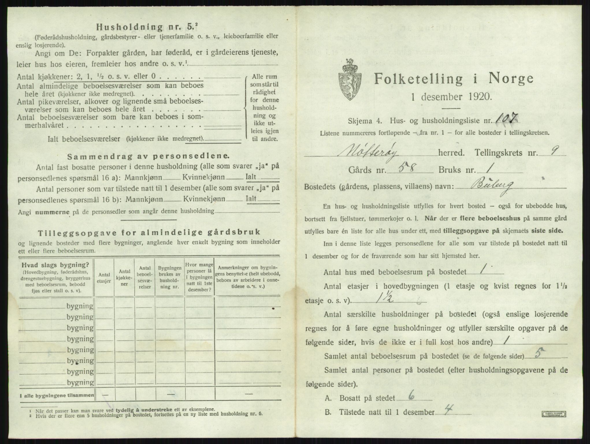SAKO, 1920 census for Nøtterøy, 1920, p. 1950