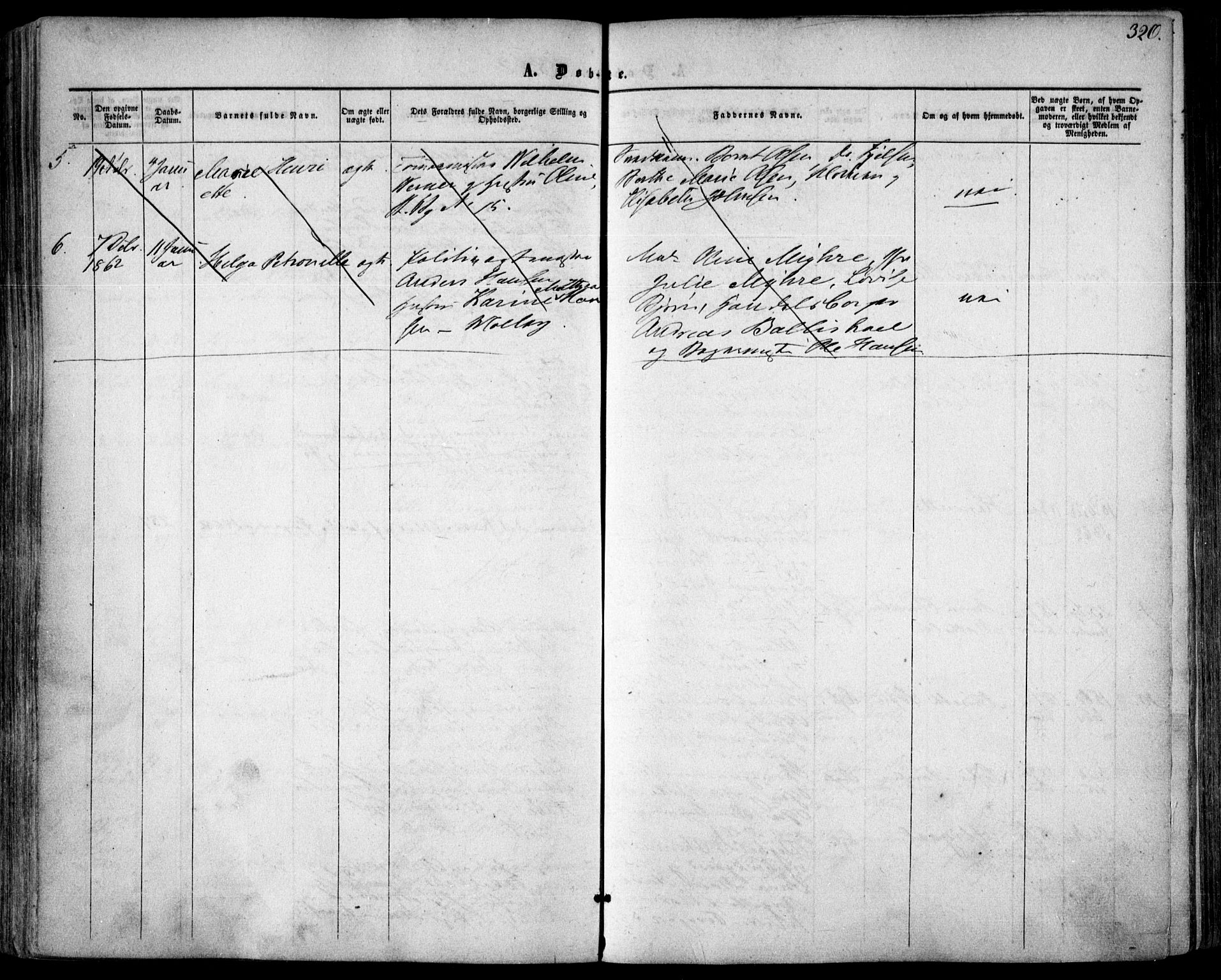 Oslo domkirke Kirkebøker, AV/SAO-A-10752/F/Fa/L0015: Parish register (official) no. 15, 1857-1871, p. 320