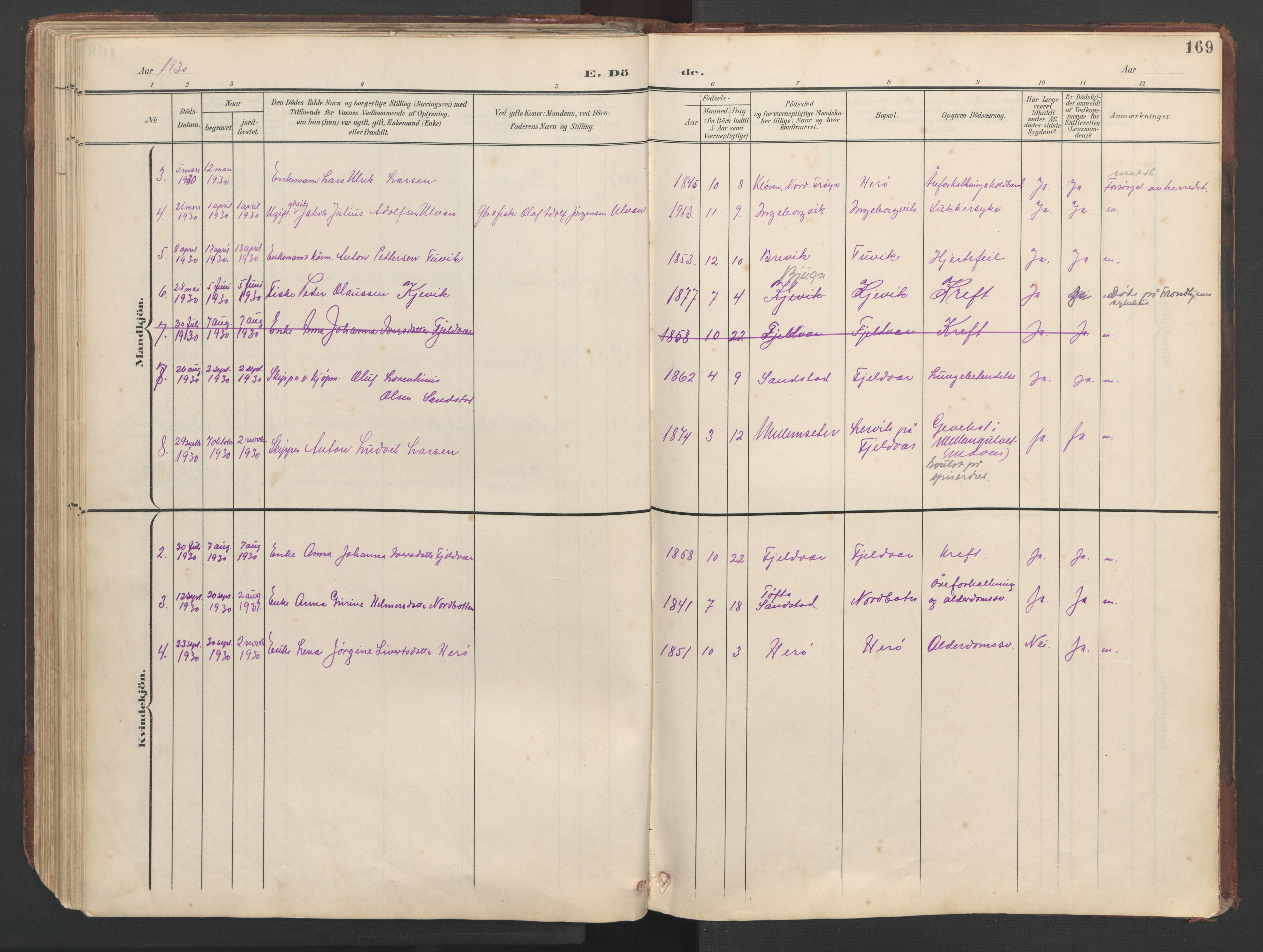 Ministerialprotokoller, klokkerbøker og fødselsregistre - Sør-Trøndelag, SAT/A-1456/638/L0571: Parish register (copy) no. 638C03, 1901-1930, p. 169