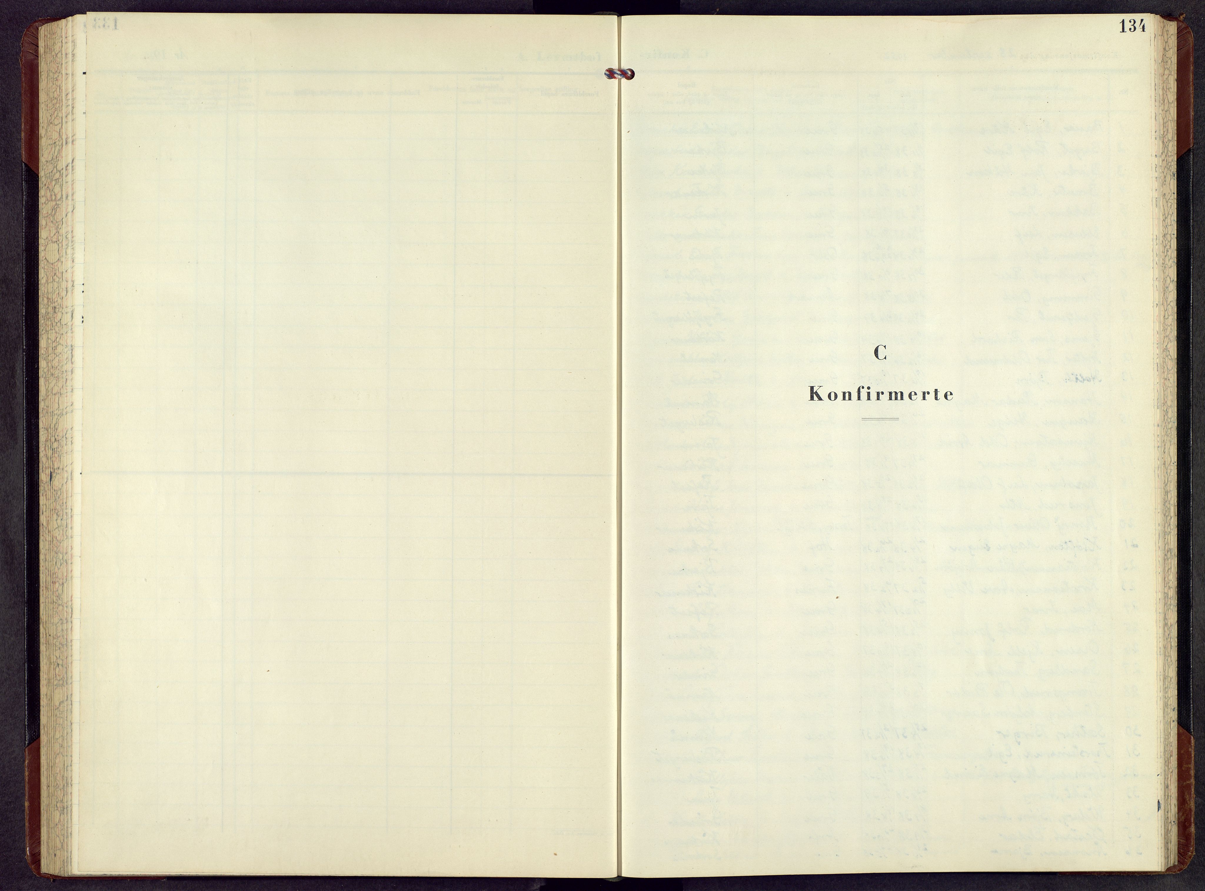 Grue prestekontor, AV/SAH-PREST-036/H/Ha/Hab/L0011: Parish register (copy) no. 11, 1951-1964, p. 133b-134a