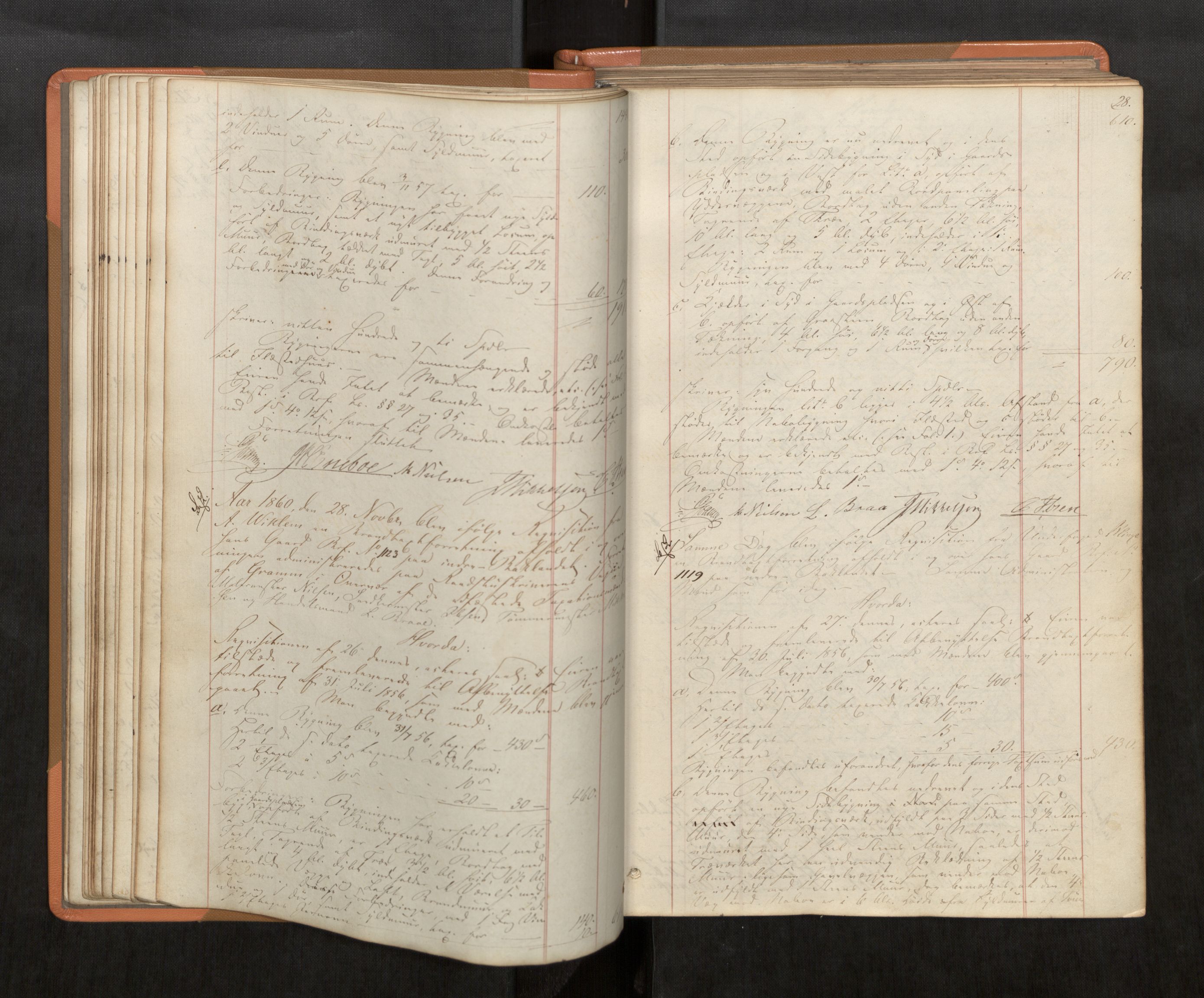 Norges Brannkasse Trondheim magistrat, AV/SAT-A-5590/Fa/L0037: Branntakstprotokoll, 1860-1867, p. 28