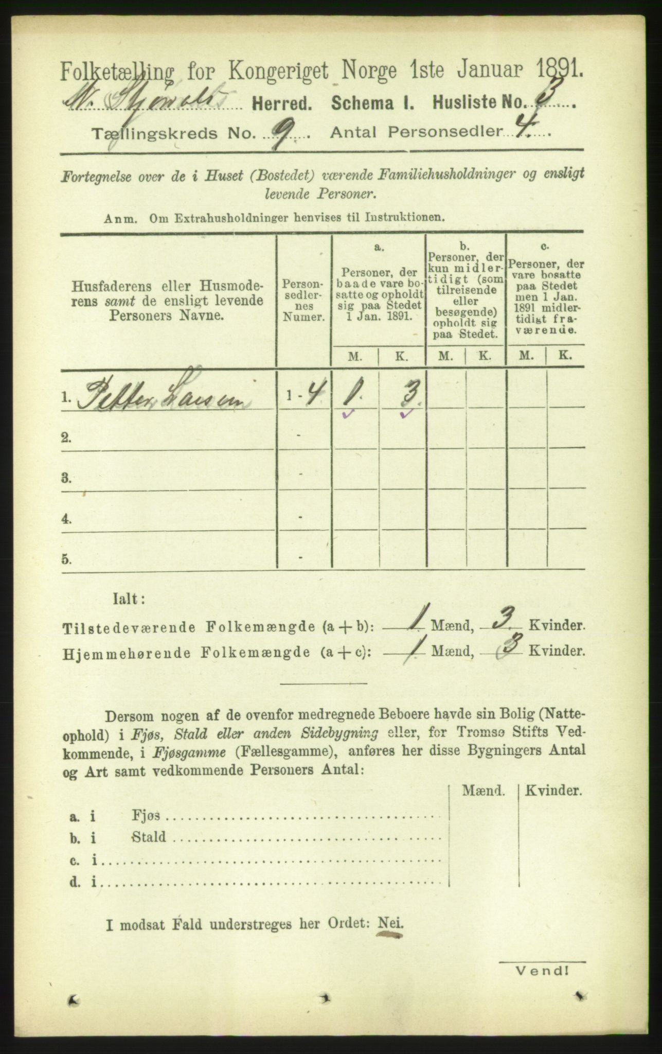 RA, 1891 census for 1714 Nedre Stjørdal, 1891, p. 4734