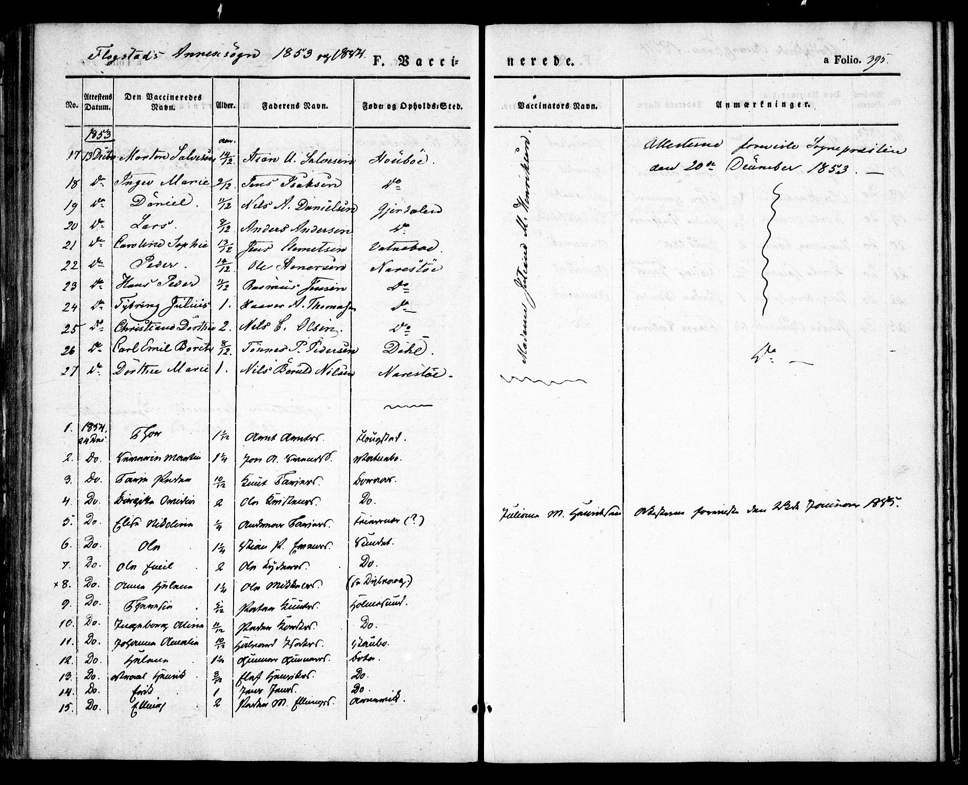 Dypvåg sokneprestkontor, AV/SAK-1111-0007/F/Fa/Faa/L0005: Parish register (official) no. A 5, 1841-1854, p. 395