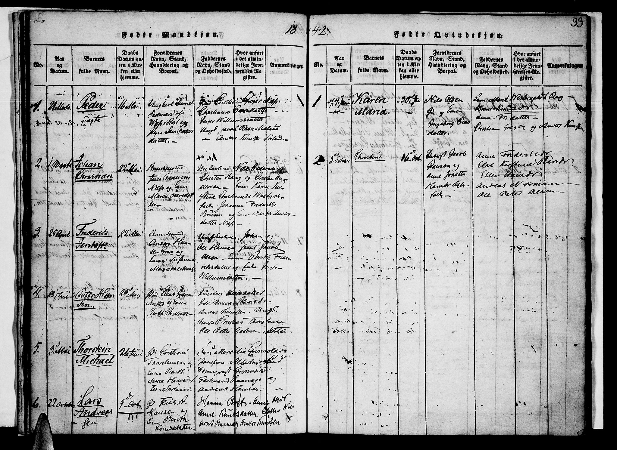 Ministerialprotokoller, klokkerbøker og fødselsregistre - Nordland, AV/SAT-A-1459/807/L0120: Parish register (official) no. 807A03, 1821-1848, p. 33