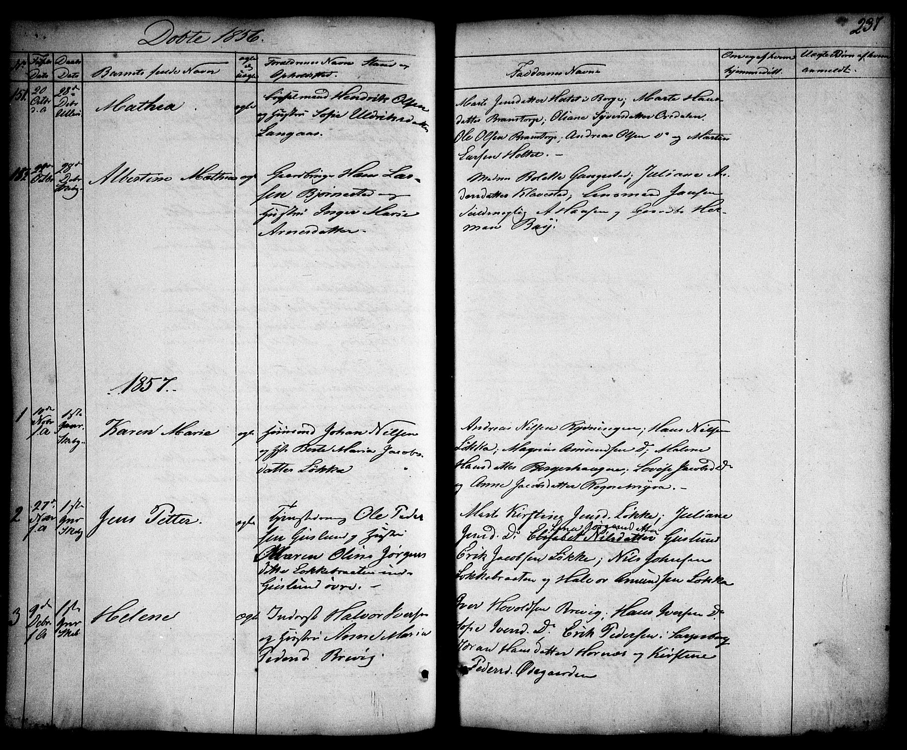 Skjeberg prestekontor Kirkebøker, AV/SAO-A-10923/F/Fa/L0006: Parish register (official) no. I 6, 1846-1858, p. 237