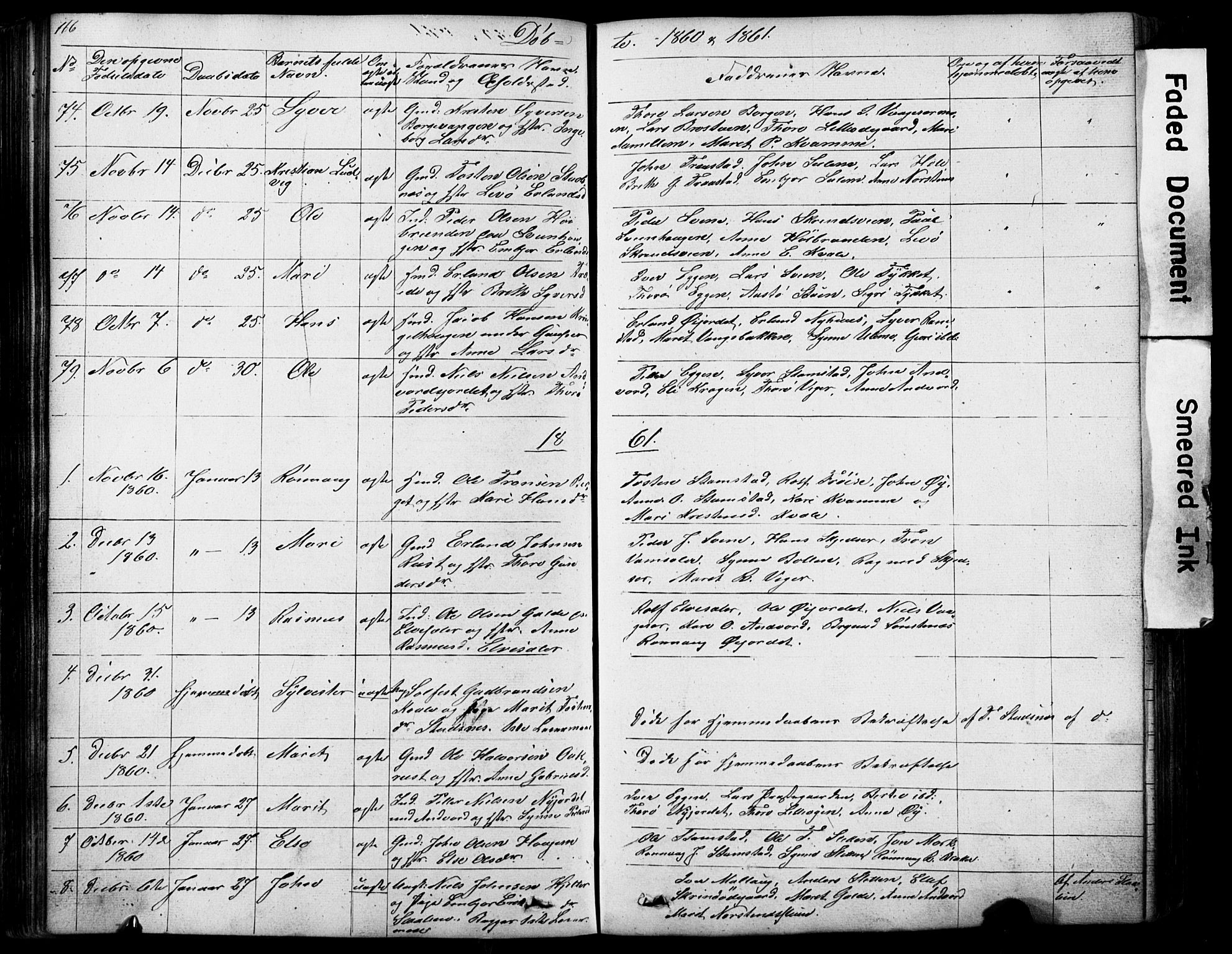 Lom prestekontor, SAH/PREST-070/L/L0012: Parish register (copy) no. 12, 1845-1873, p. 166-167