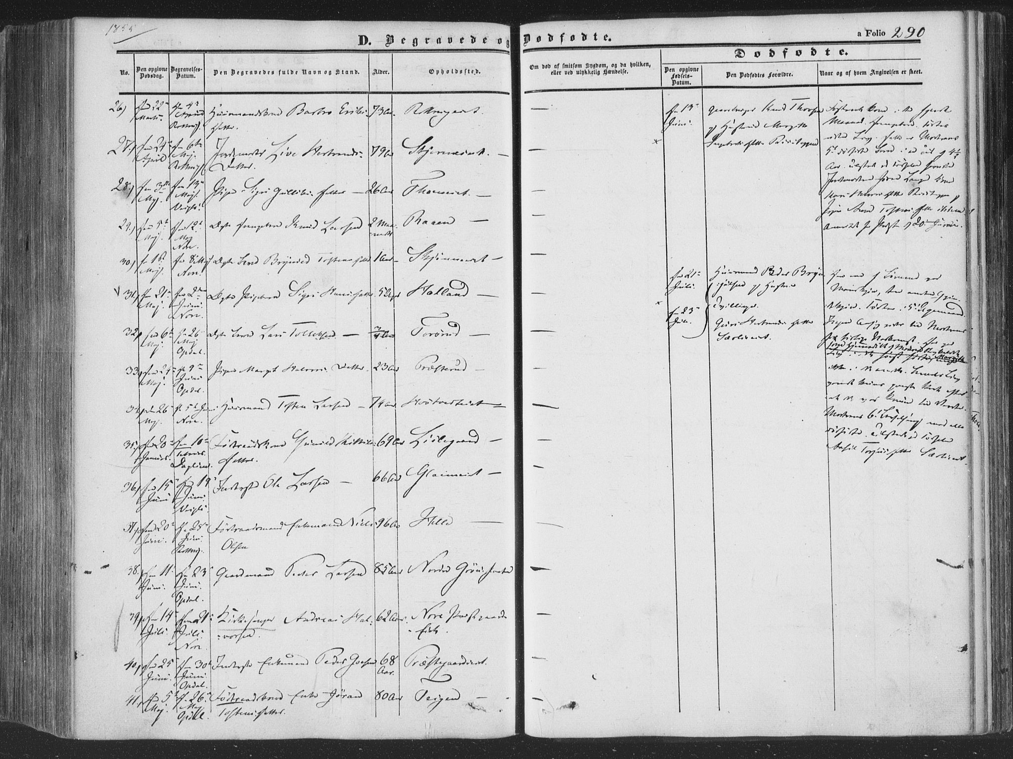 Rollag kirkebøker, SAKO/A-240/F/Fa/L0008: Parish register (official) no. I 8, 1847-1860, p. 290