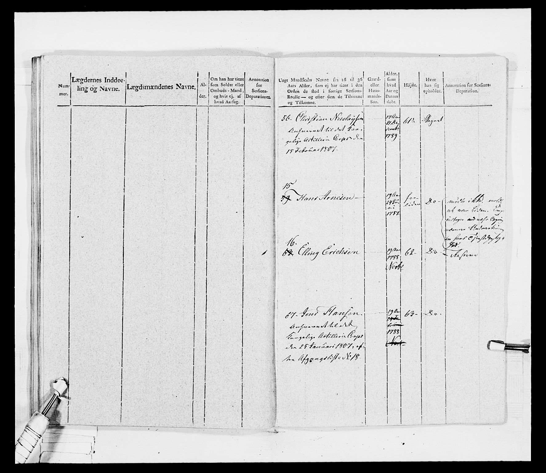 Generalitets- og kommissariatskollegiet, Det kongelige norske kommissariatskollegium, AV/RA-EA-5420/E/Eh/L0030a: Sønnafjelske gevorbne infanteriregiment, 1807, p. 465