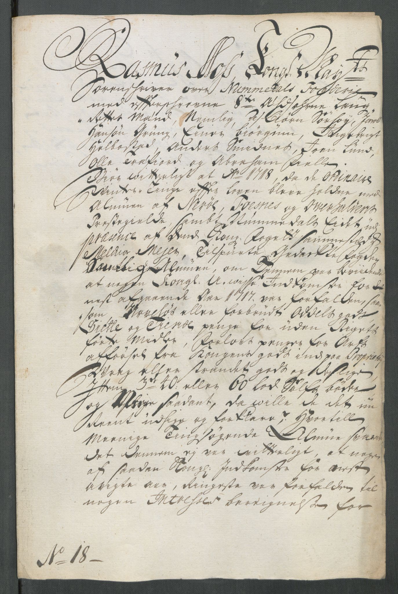 Rentekammeret inntil 1814, Reviderte regnskaper, Fogderegnskap, AV/RA-EA-4092/R64/L4438: Fogderegnskap Namdal, 1717, p. 182