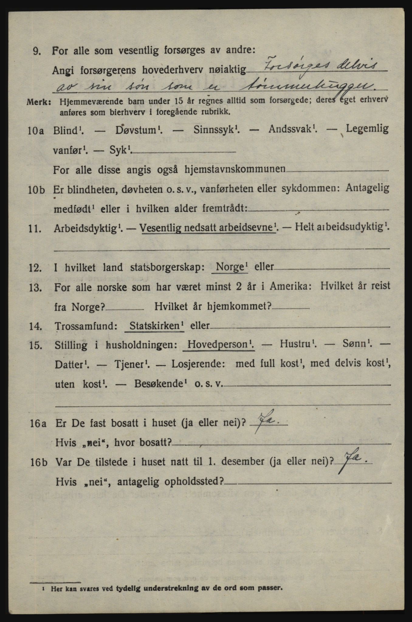 SAO, 1920 census for Skjeberg, 1920, p. 9090