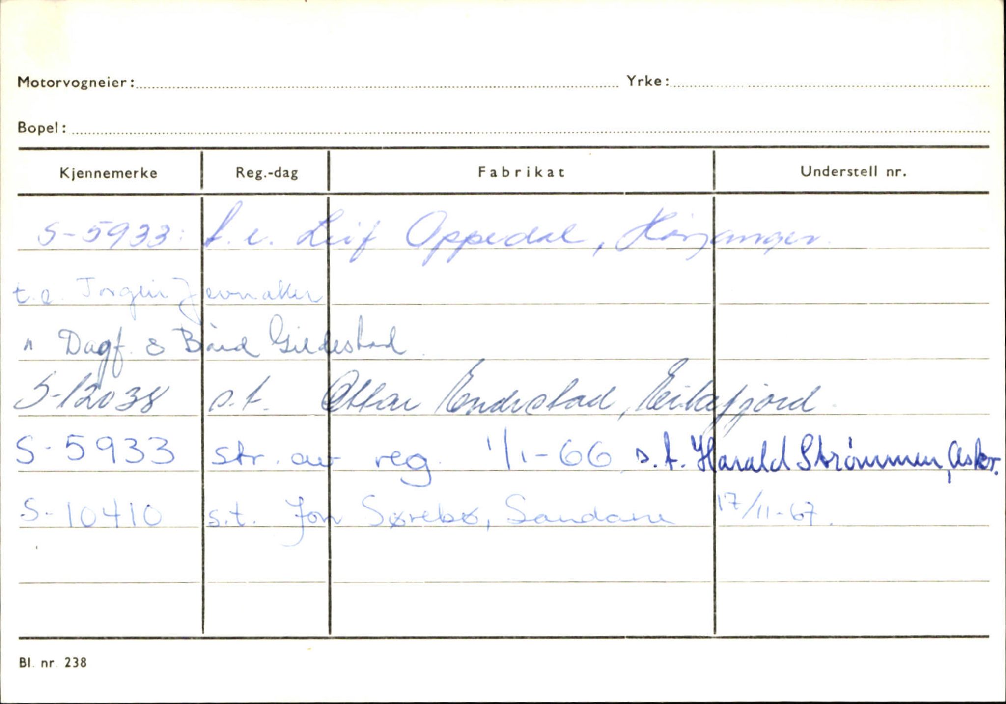 Statens vegvesen, Sogn og Fjordane vegkontor, AV/SAB-A-5301/4/F/L0130: Eigarregister Eid T-Å. Høyanger A-O, 1945-1975, p. 2037