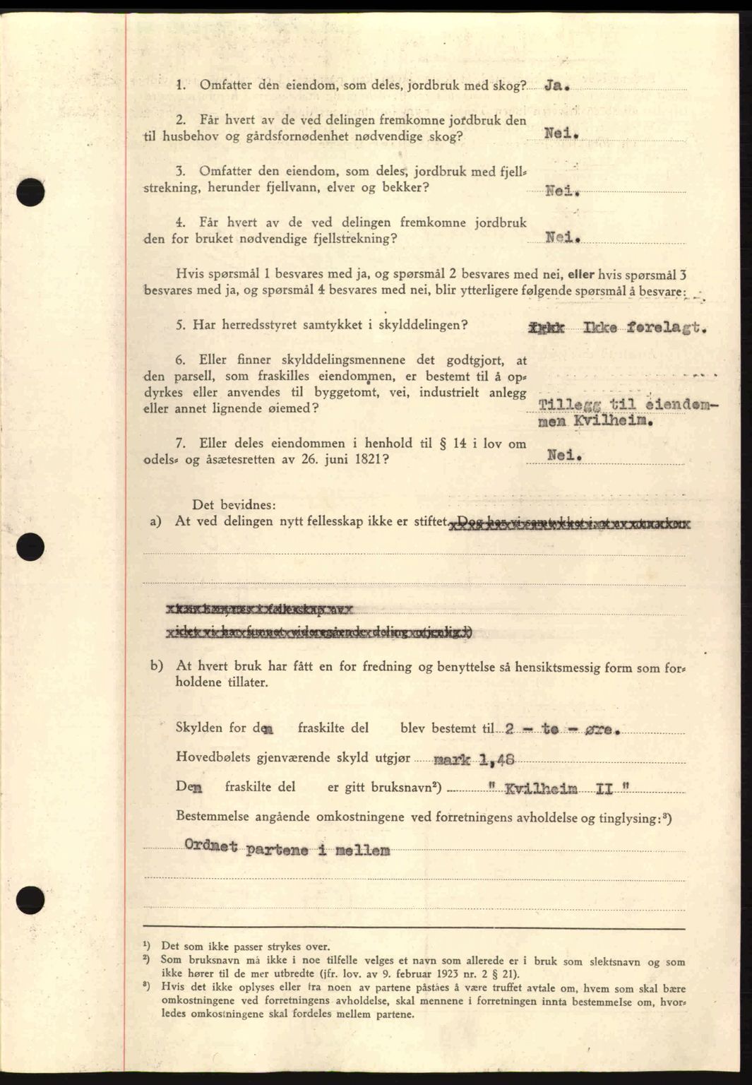 Nordmøre sorenskriveri, AV/SAT-A-4132/1/2/2Ca: Mortgage book no. A97, 1944-1944, Diary no: : 1176/1944