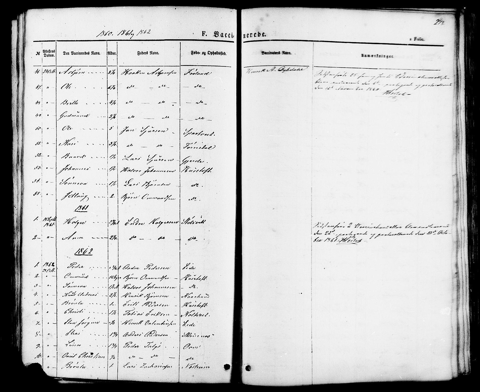 Skjold sokneprestkontor, AV/SAST-A-101847/H/Ha/Haa/L0007: Parish register (official) no. A 7, 1857-1882, p. 278