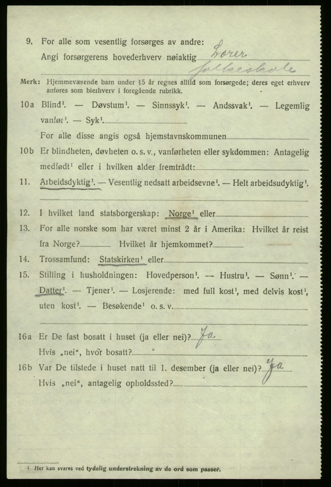 SAB, 1920 census for Kinn, 1920, p. 7730