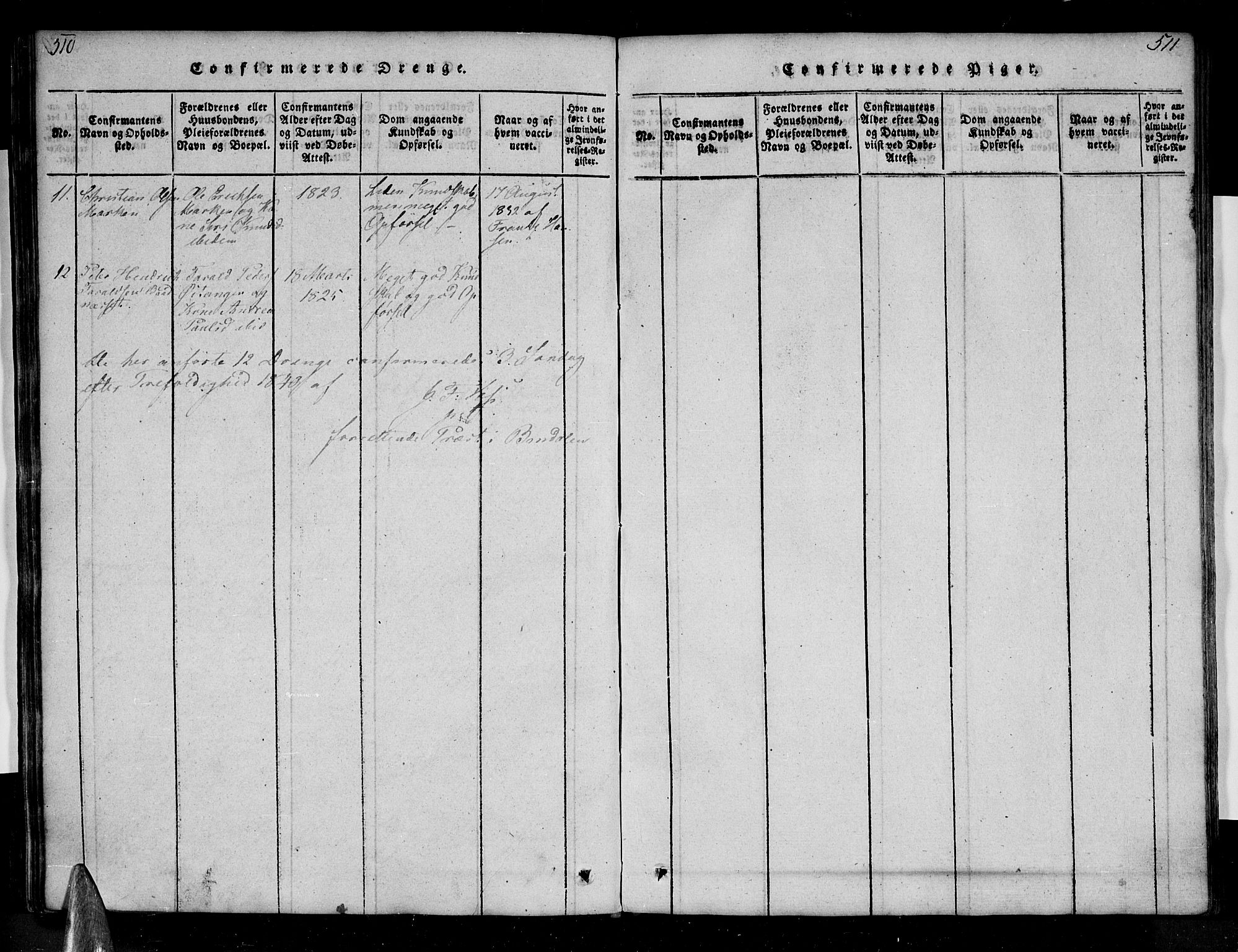 Ministerialprotokoller, klokkerbøker og fødselsregistre - Nordland, AV/SAT-A-1459/810/L0142: Parish register (official) no. 810A06 /1, 1819-1841, p. 510-511