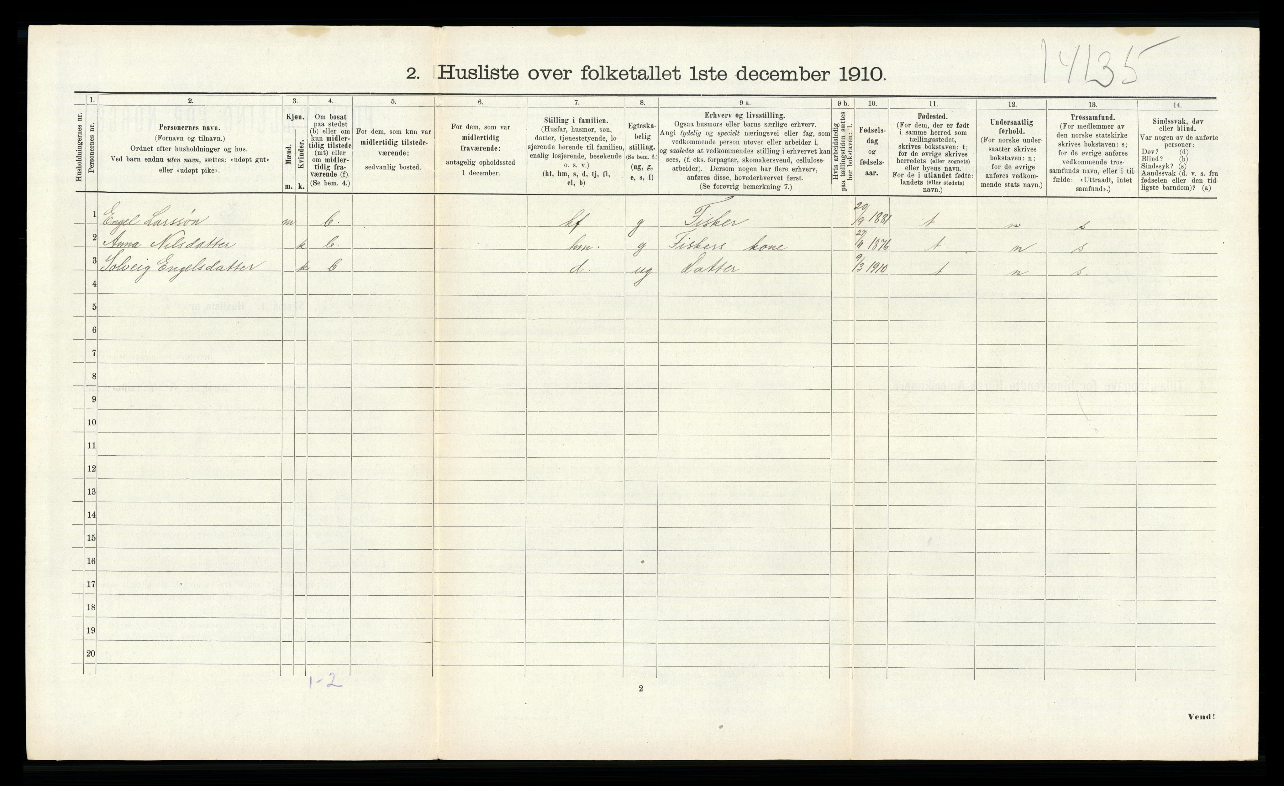 RA, 1910 census for Askøy, 1910, p. 1153