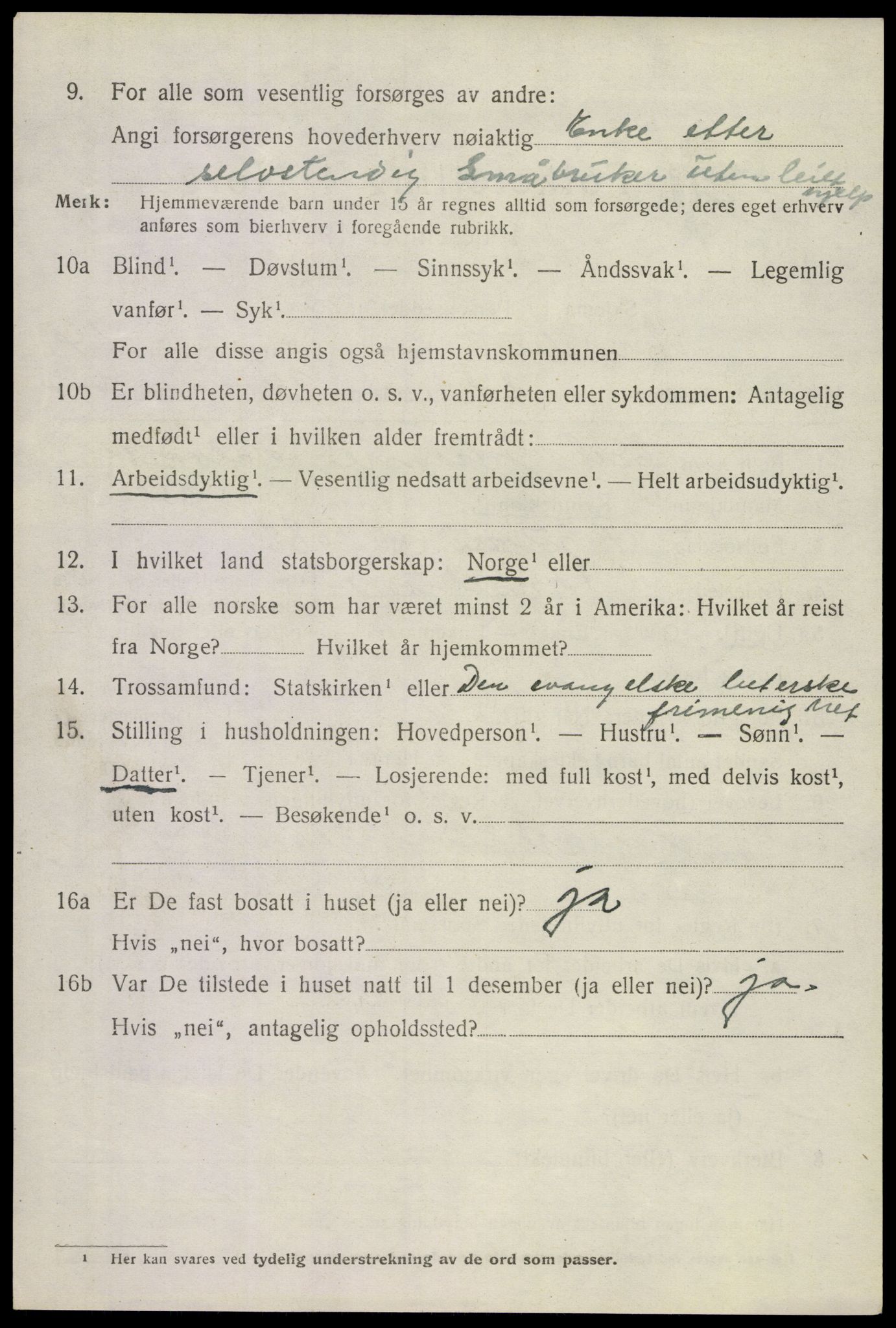 SAKO, 1920 census for Andebu, 1920, p. 5333