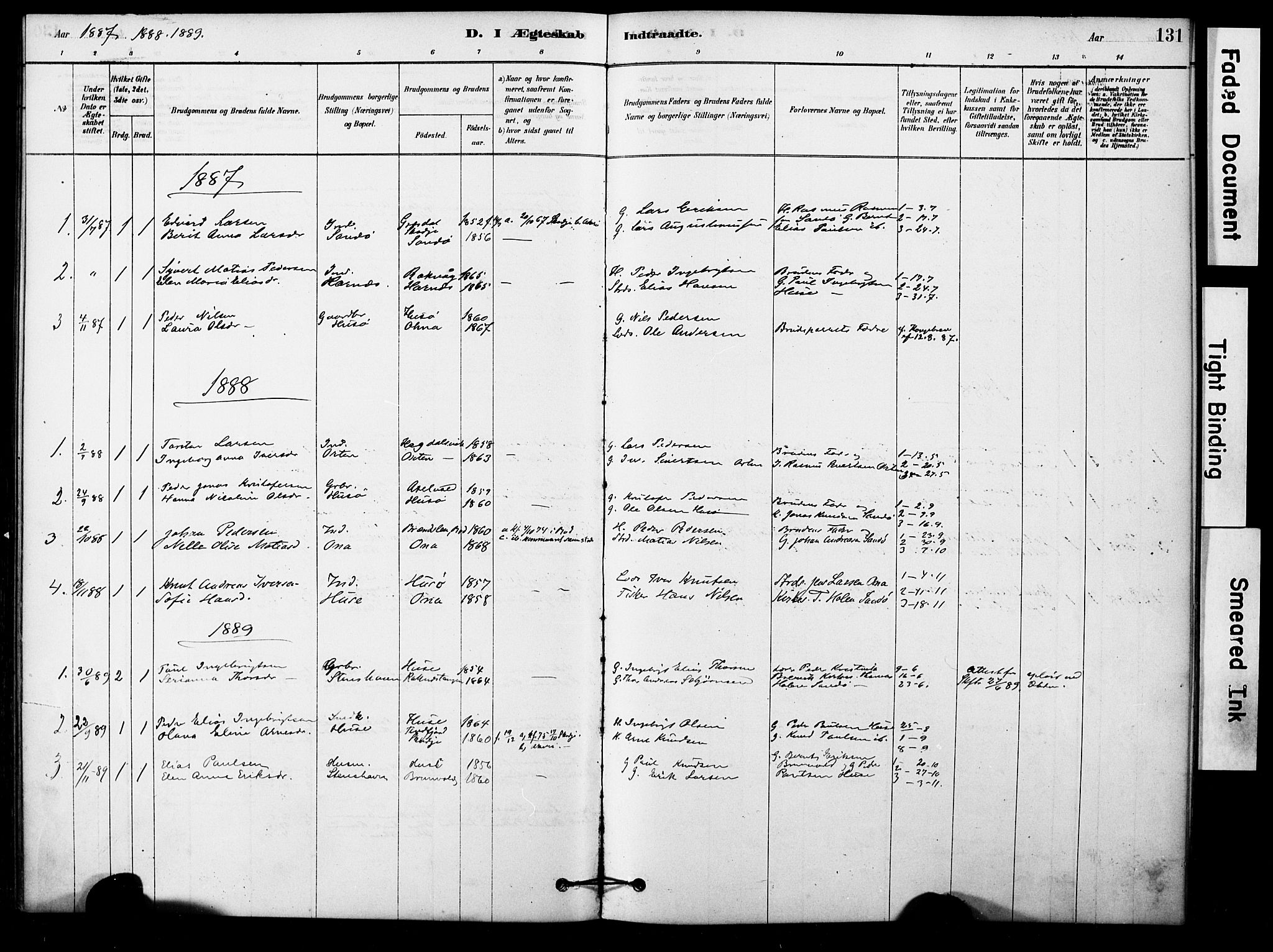 Ministerialprotokoller, klokkerbøker og fødselsregistre - Møre og Romsdal, AV/SAT-A-1454/561/L0729: Parish register (official) no. 561A03, 1878-1900, p. 131