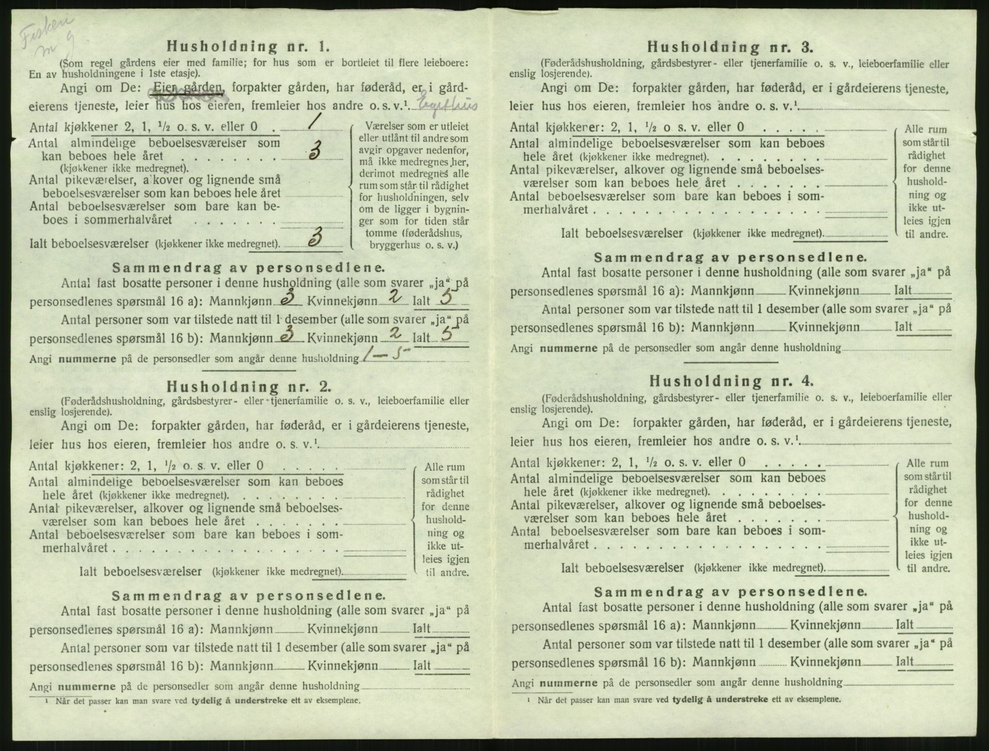 SAT, 1920 census for Værøy, 1920, p. 34