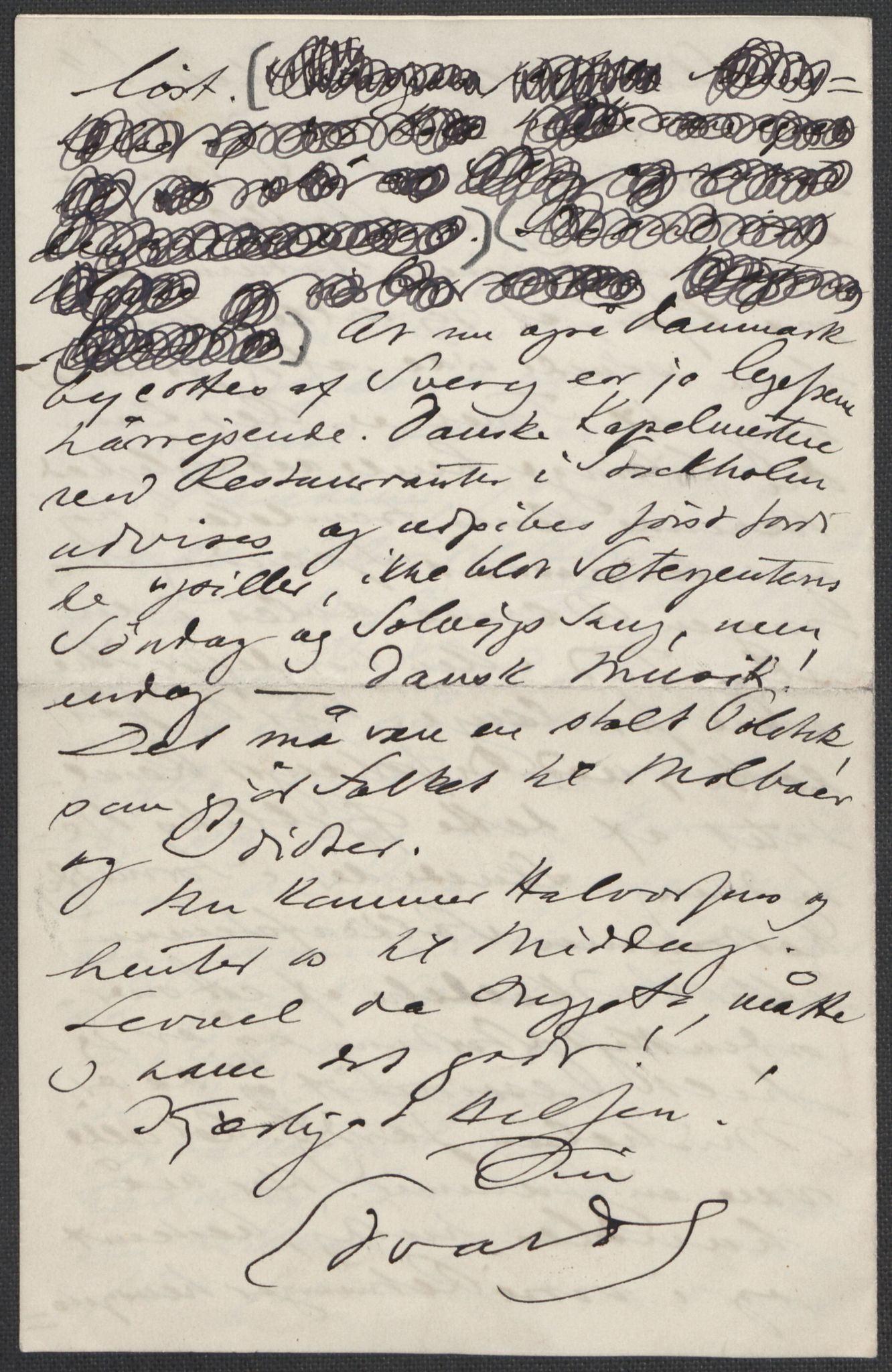 Beyer, Frants, AV/RA-PA-0132/F/L0001: Brev fra Edvard Grieg til Frantz Beyer og "En del optegnelser som kan tjene til kommentar til brevene" av Marie Beyer, 1872-1907, p. 819