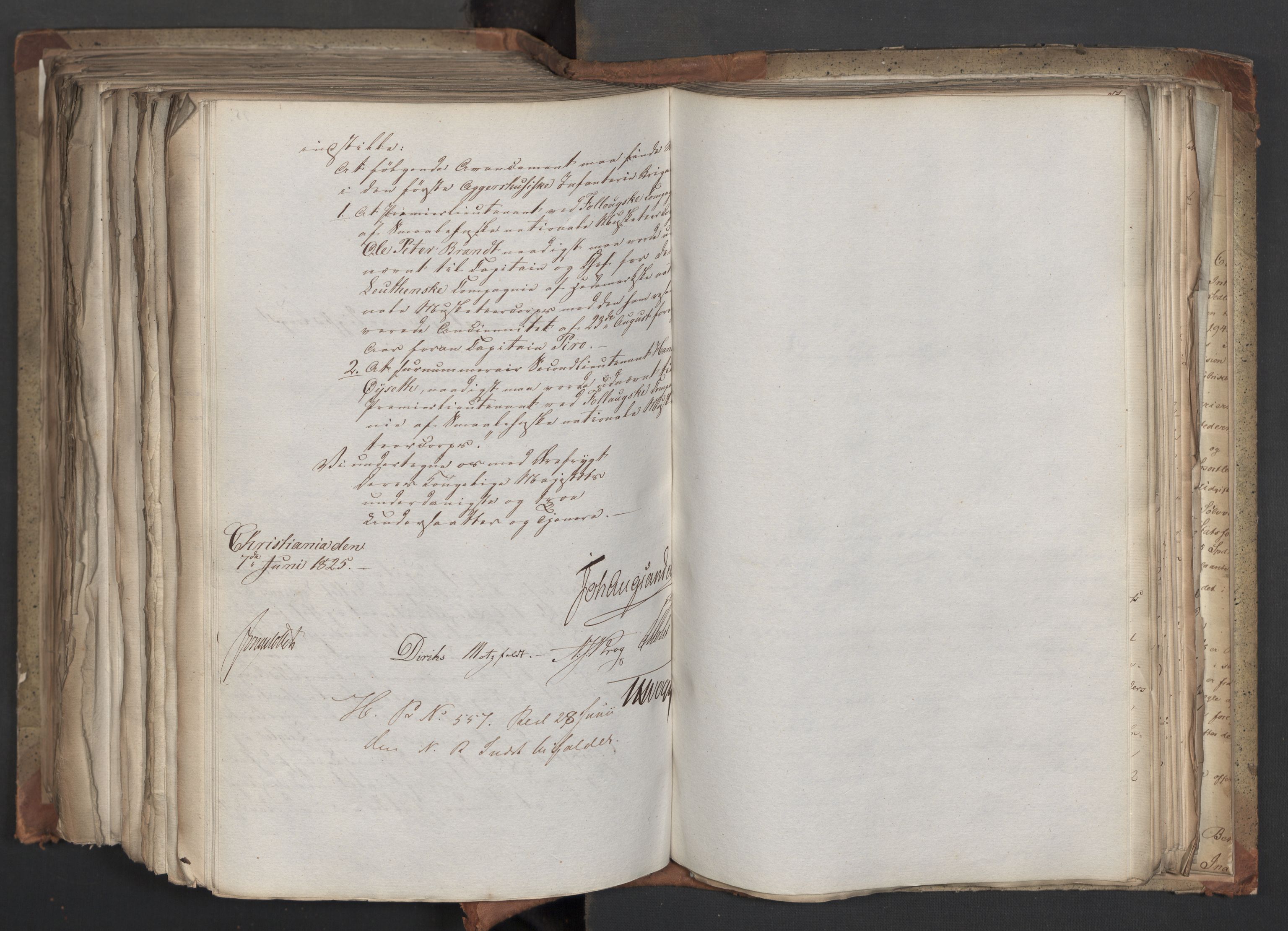 Statsrådsavdelingen i Stockholm, AV/RA-S-1003/D/Da/L0042: Regjeringsinnstillinger nr. 2467-2705, 1825, p. 528
