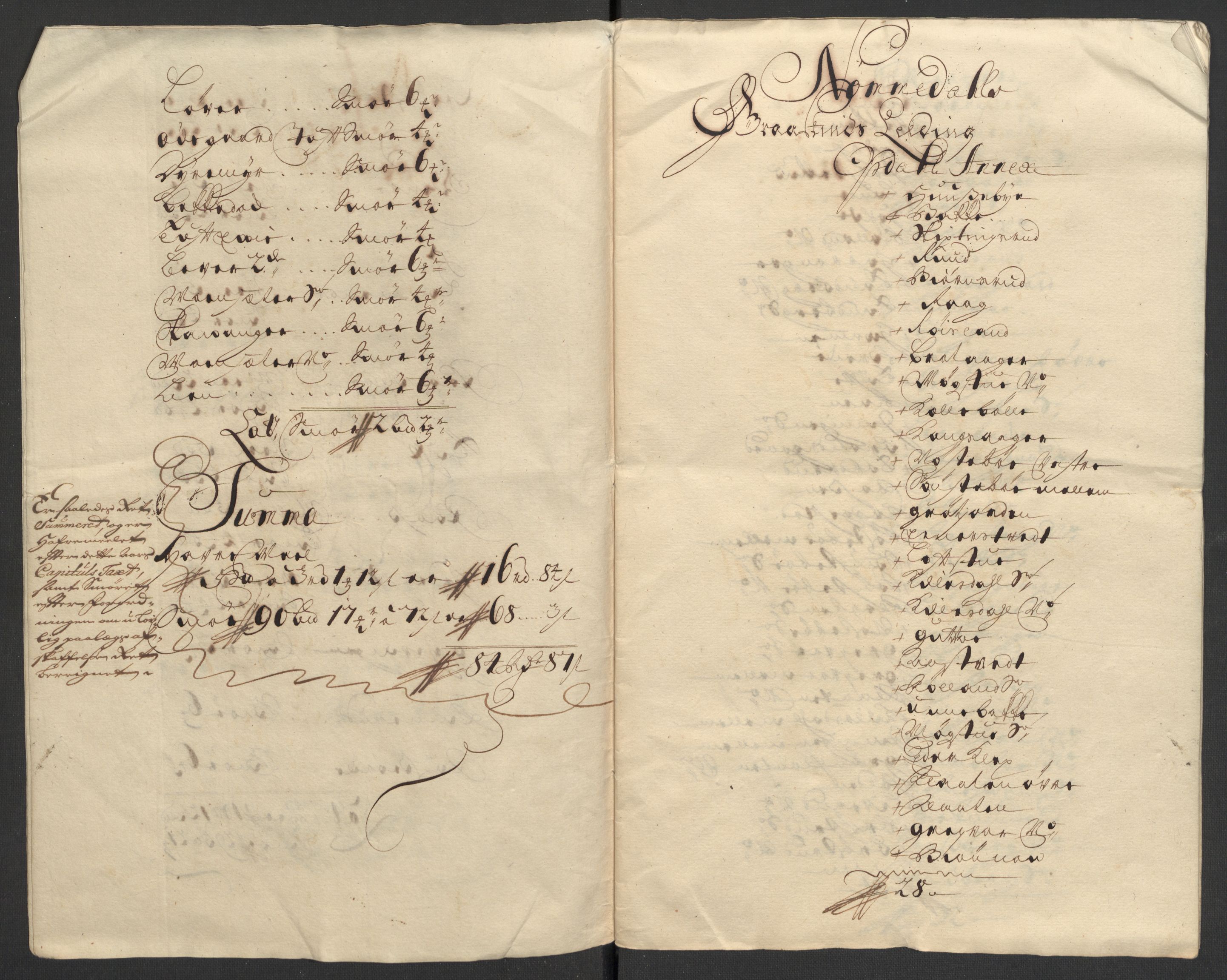 Rentekammeret inntil 1814, Reviderte regnskaper, Fogderegnskap, RA/EA-4092/R24/L1584: Fogderegnskap Numedal og Sandsvær, 1707-1708, p. 19