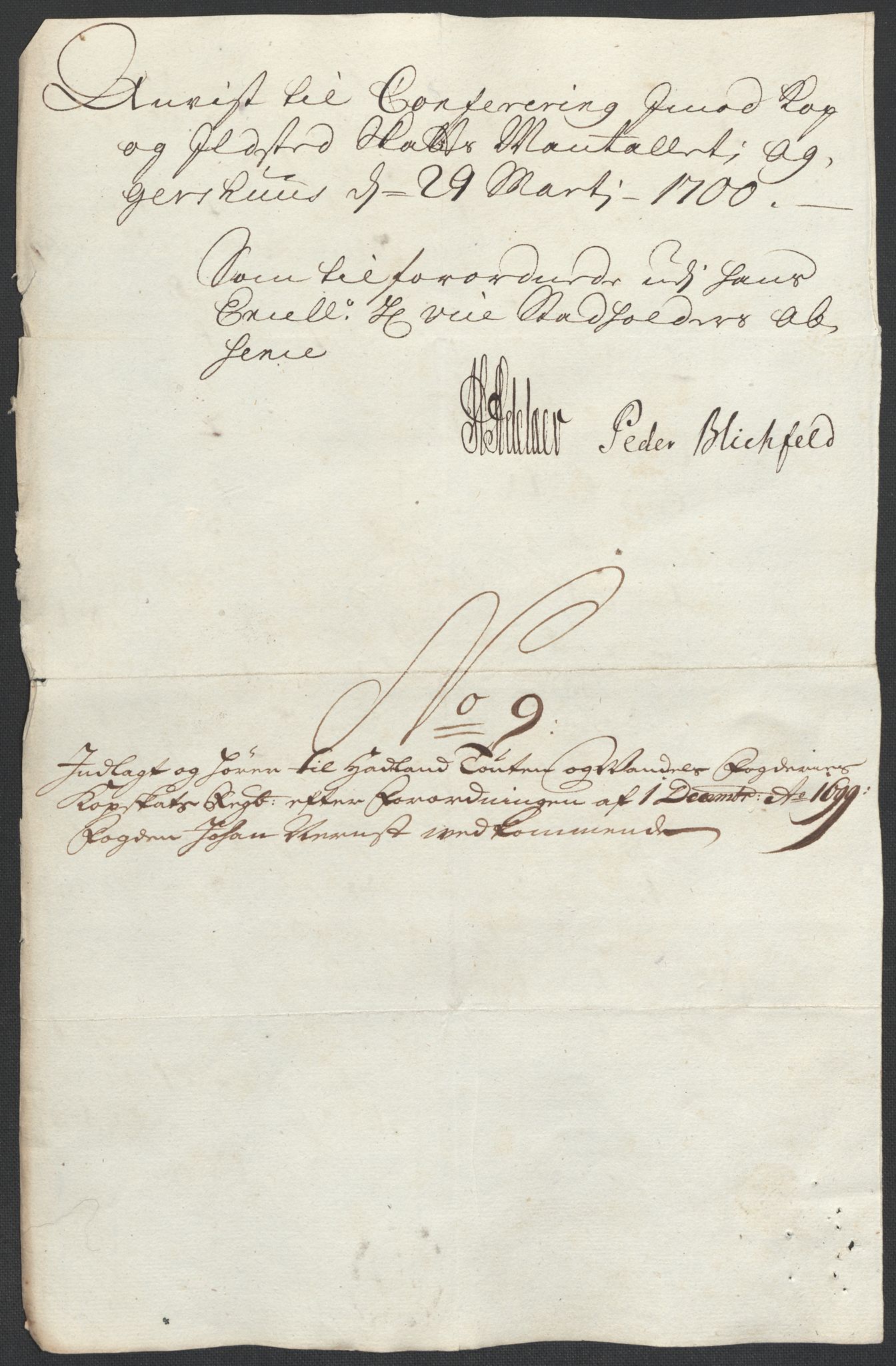 Rentekammeret inntil 1814, Reviderte regnskaper, Fogderegnskap, AV/RA-EA-4092/R18/L1297: Fogderegnskap Hadeland, Toten og Valdres, 1699, p. 41