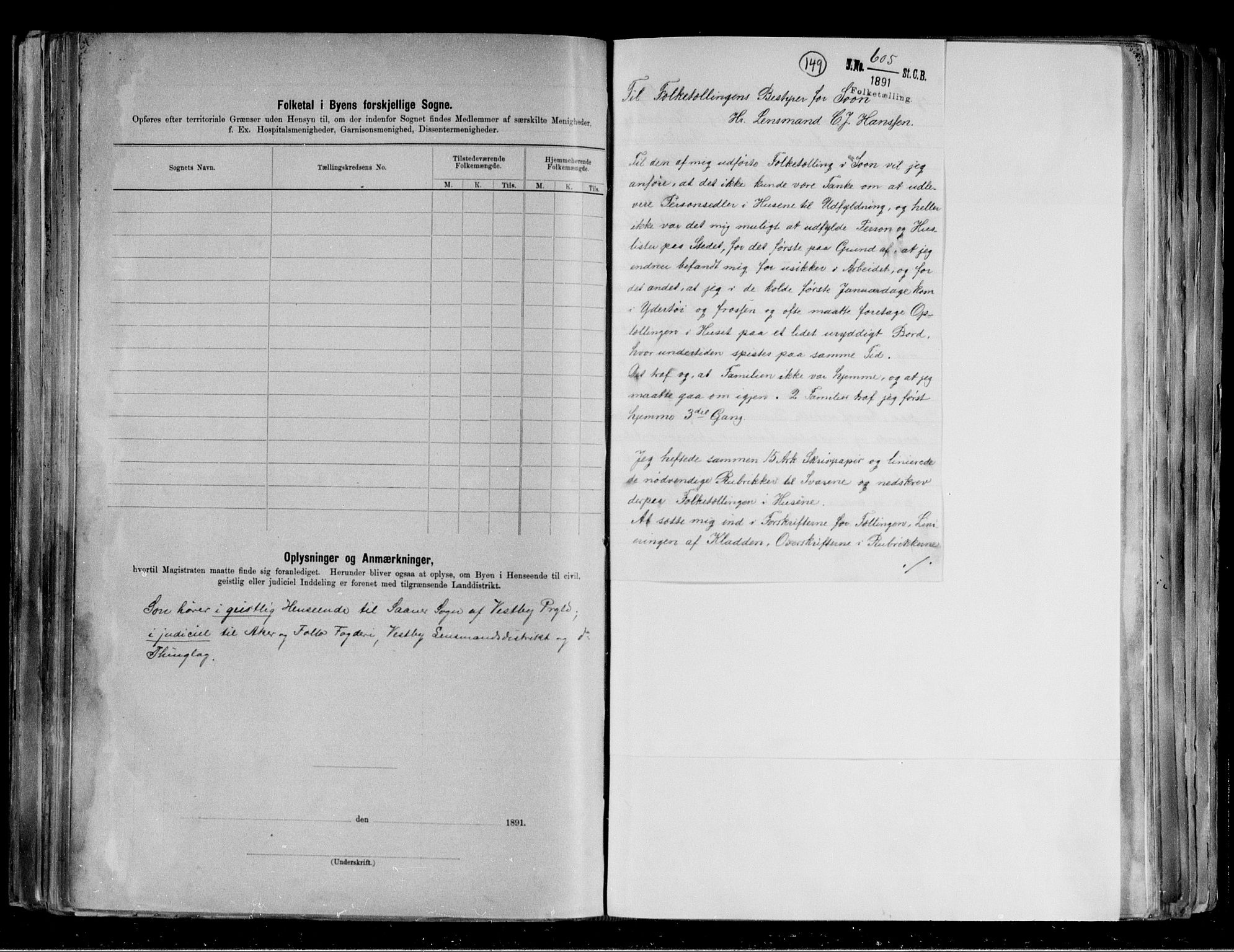 RA, 1891 census for 0201 Son, 1891, p. 4