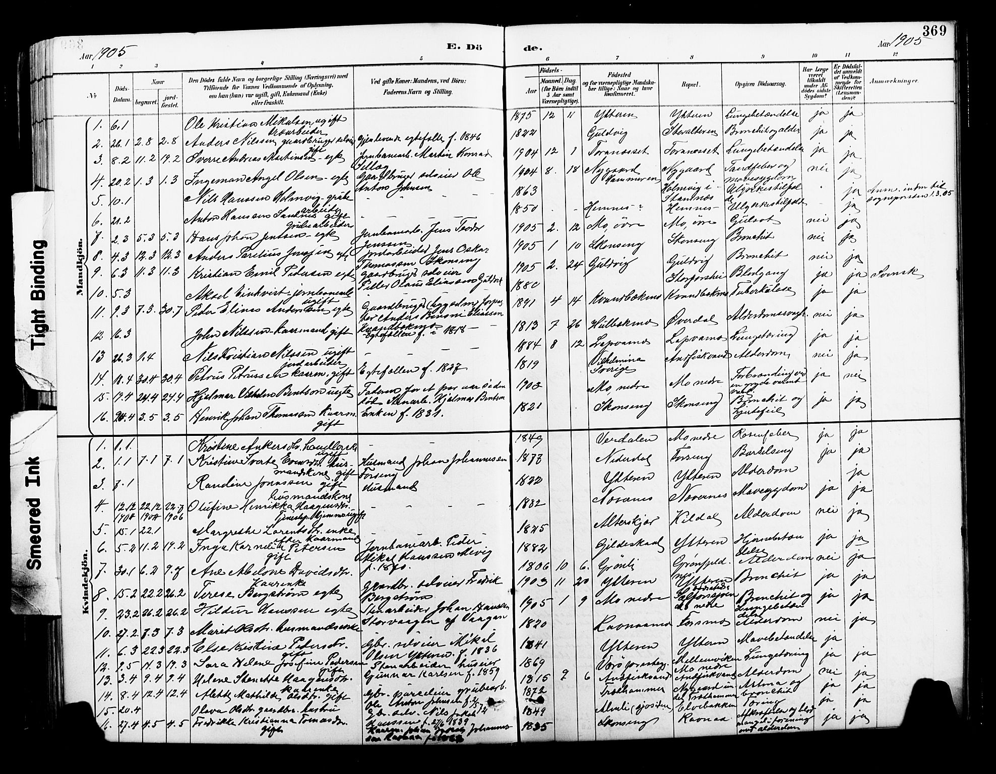Ministerialprotokoller, klokkerbøker og fødselsregistre - Nordland, SAT/A-1459/827/L0421: Parish register (copy) no. 827C10, 1887-1906, p. 369