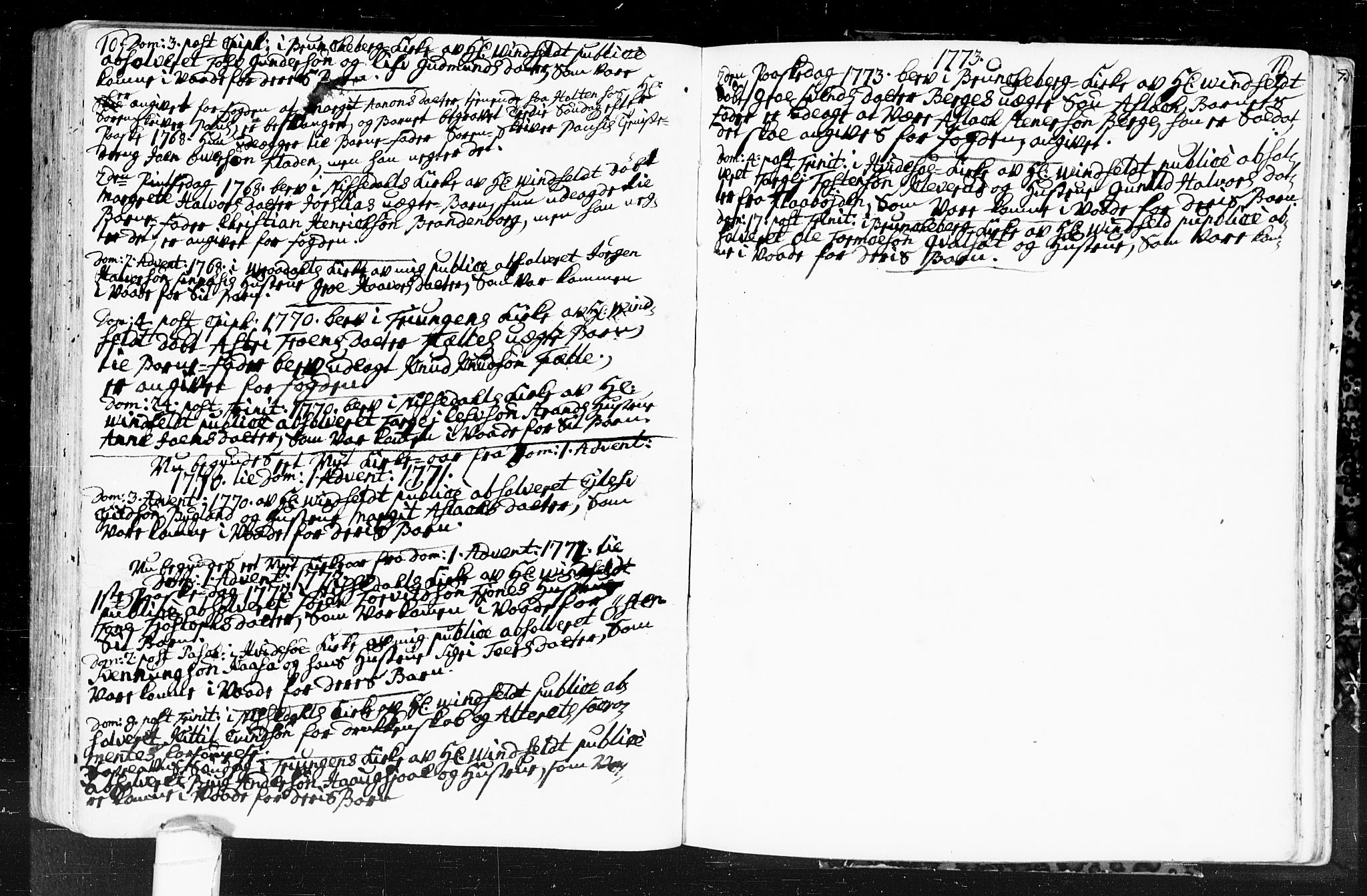 Kviteseid kirkebøker, SAKO/A-276/F/Fa/L0001: Parish register (official) no. I 1, 1754-1773, p. 10-11