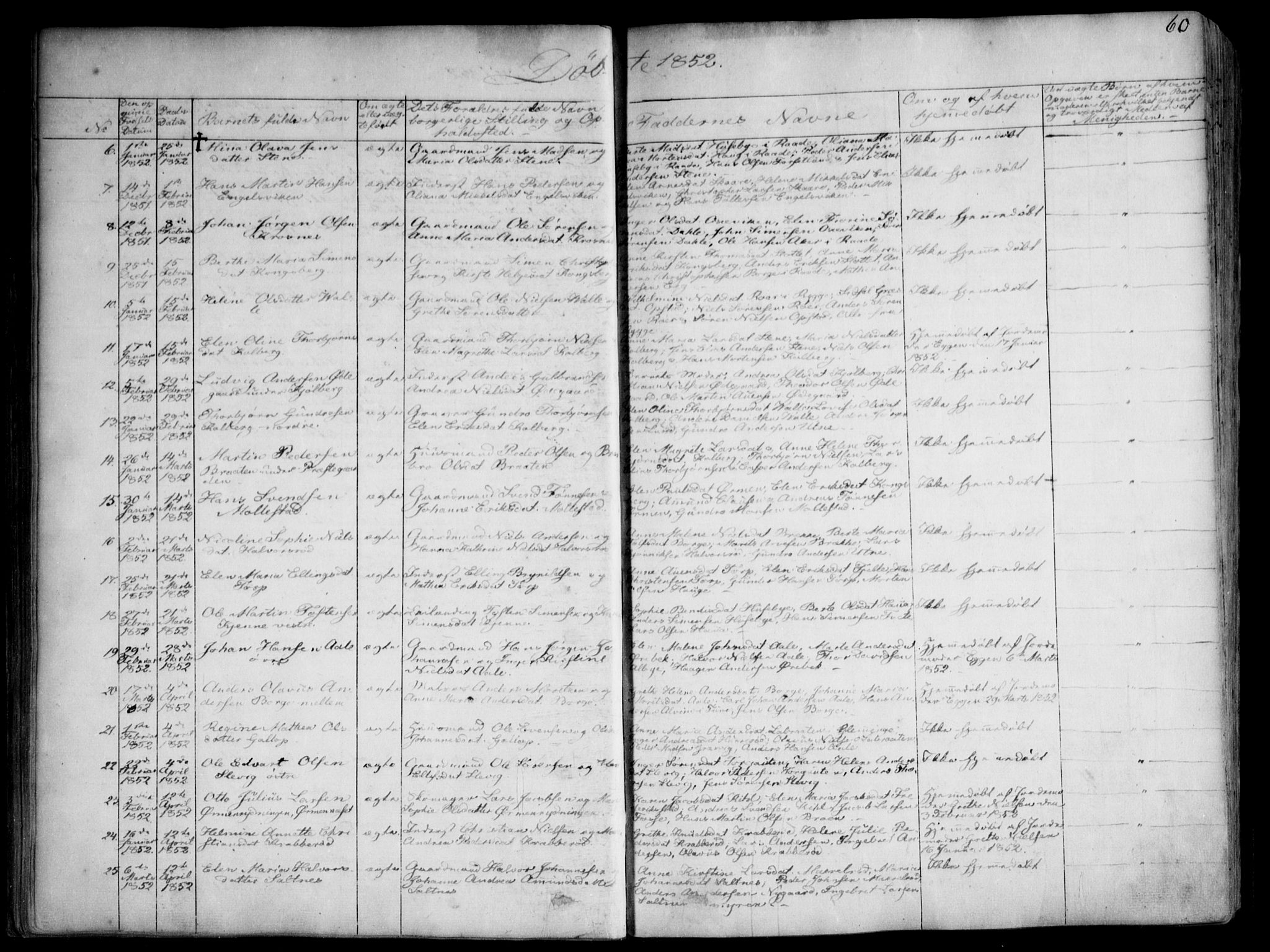 Onsøy prestekontor Kirkebøker, AV/SAO-A-10914/F/Fa/L0003: Parish register (official) no. I 3, 1841-1860, p. 60