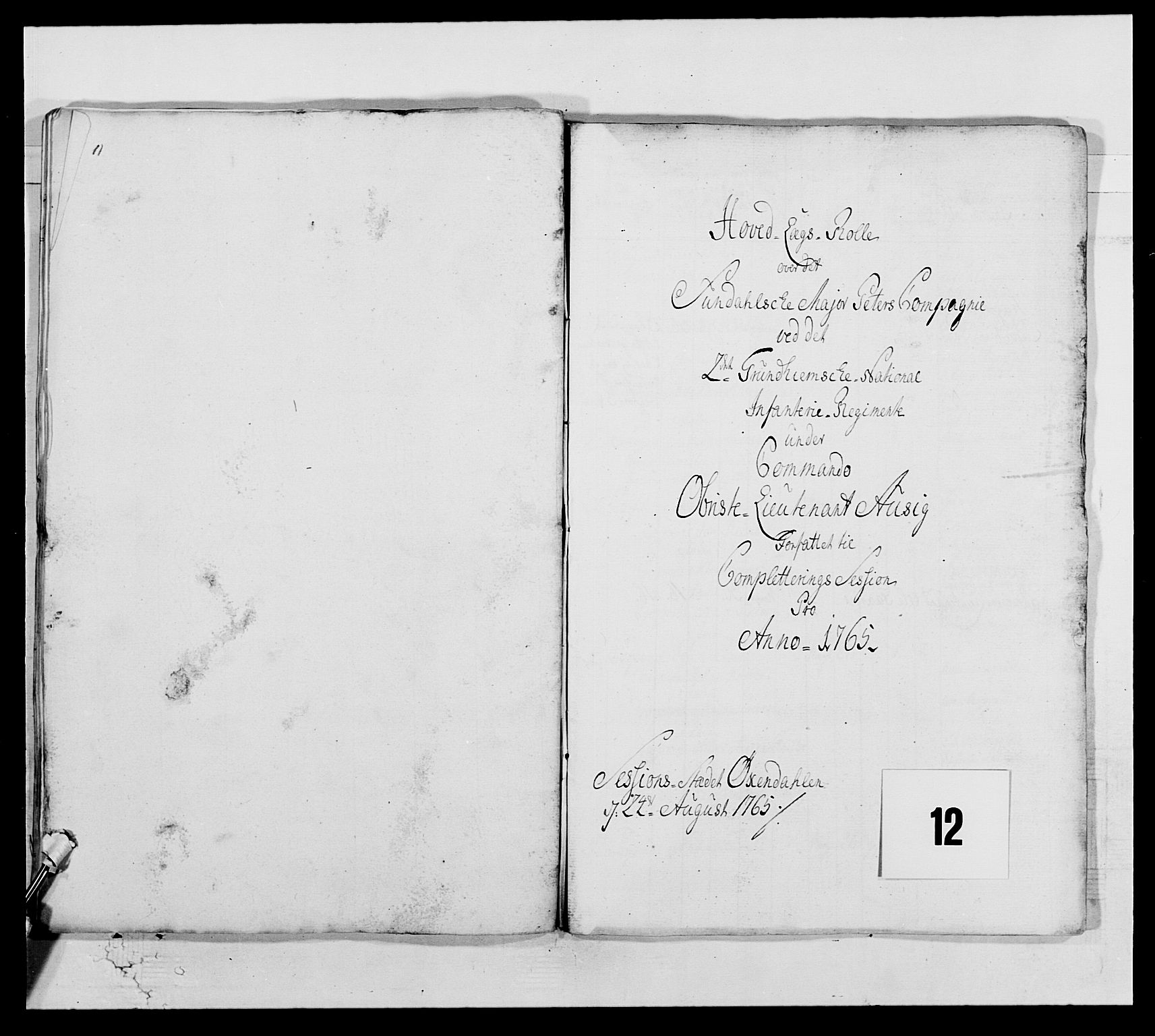 Kommanderende general (KG I) med Det norske krigsdirektorium, AV/RA-EA-5419/E/Ea/L0513: 2. Trondheimske regiment, 1765-1767, p. 226