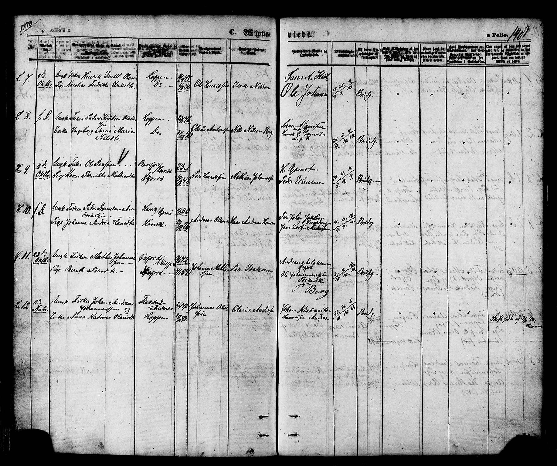 Loppa sokneprestkontor, AV/SATØ-S-1339/H/Ha/L0005kirke: Parish register (official) no. 5, 1869-1878, p. 148