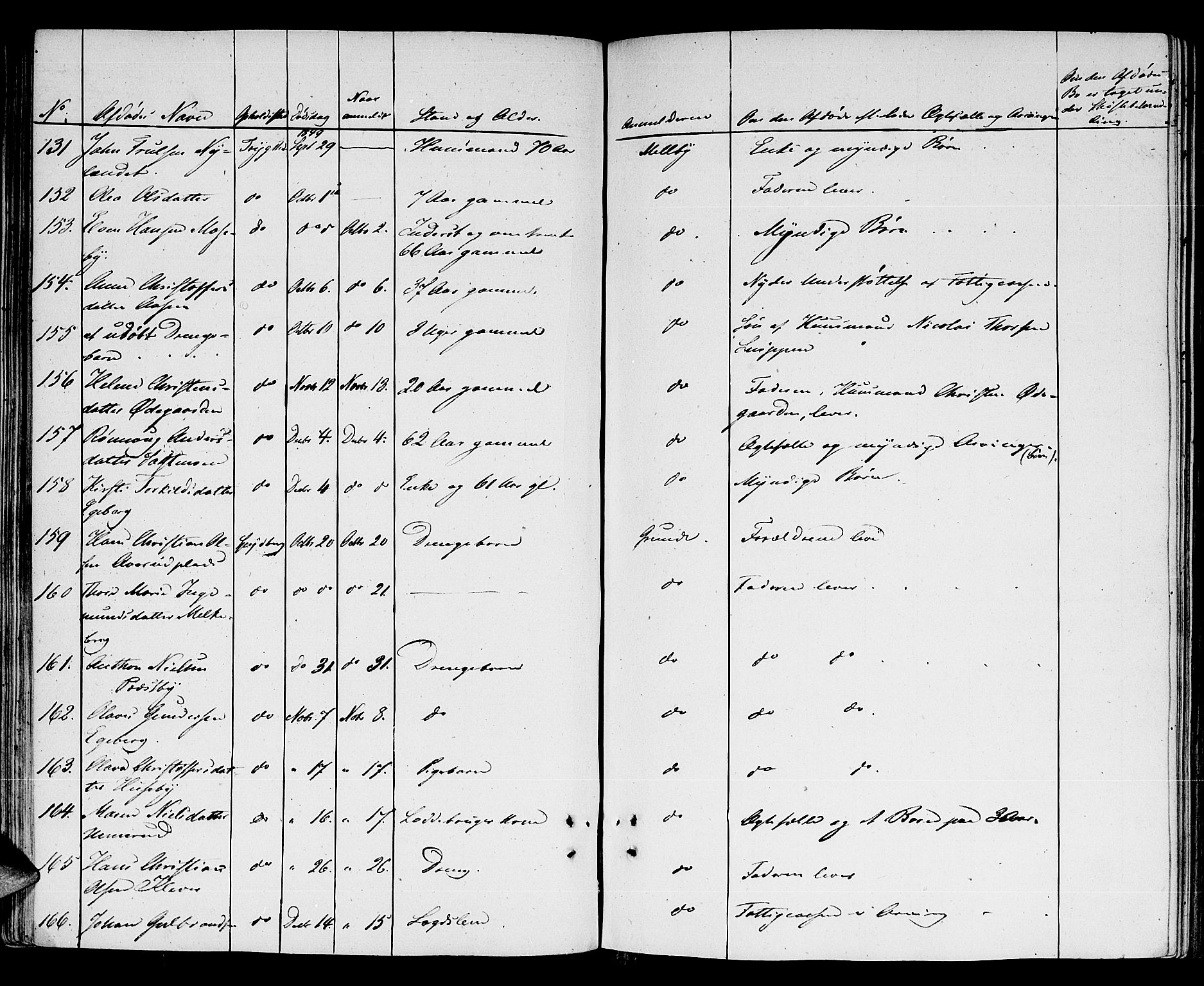 Heggen og Frøland sorenskriveri I, AV/SAO-A-11556/H/Ha/Haa/L0001: Dødsanmeldelsesprotokoll, 1838-1862