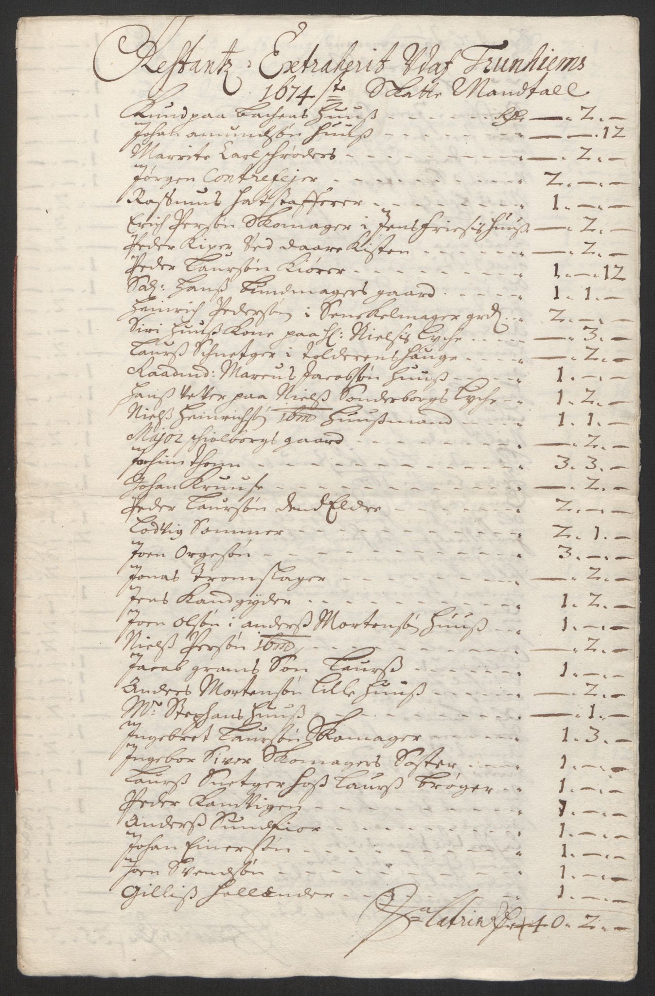 Rentekammeret inntil 1814, Reviderte regnskaper, Byregnskaper, AV/RA-EA-4066/R/Rs/L0504: [S1] Kontribusjonsregnskap, 1631-1684, p. 170